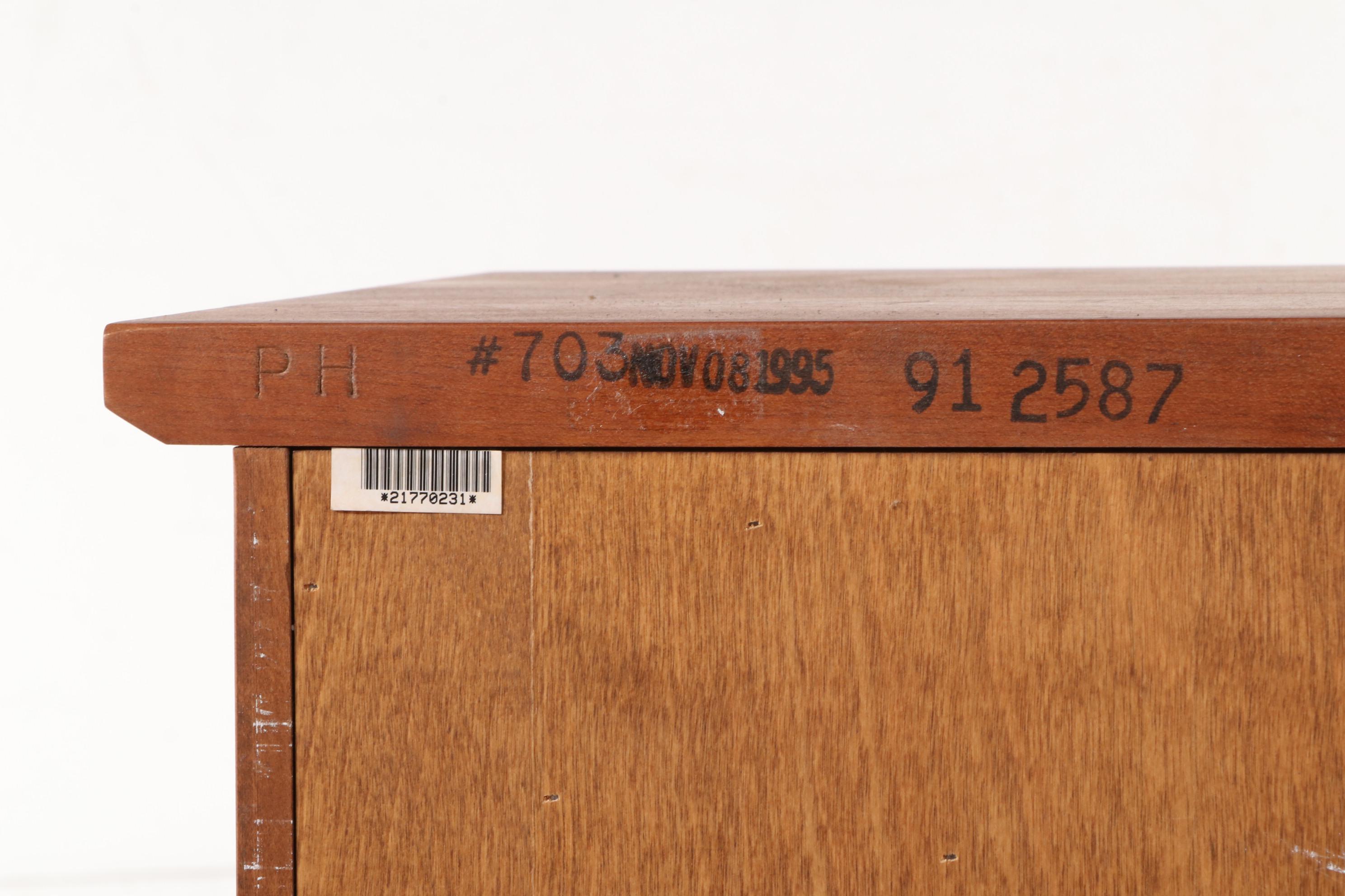 Stickley Cherry Desk with Upper Cabinet and Shelves