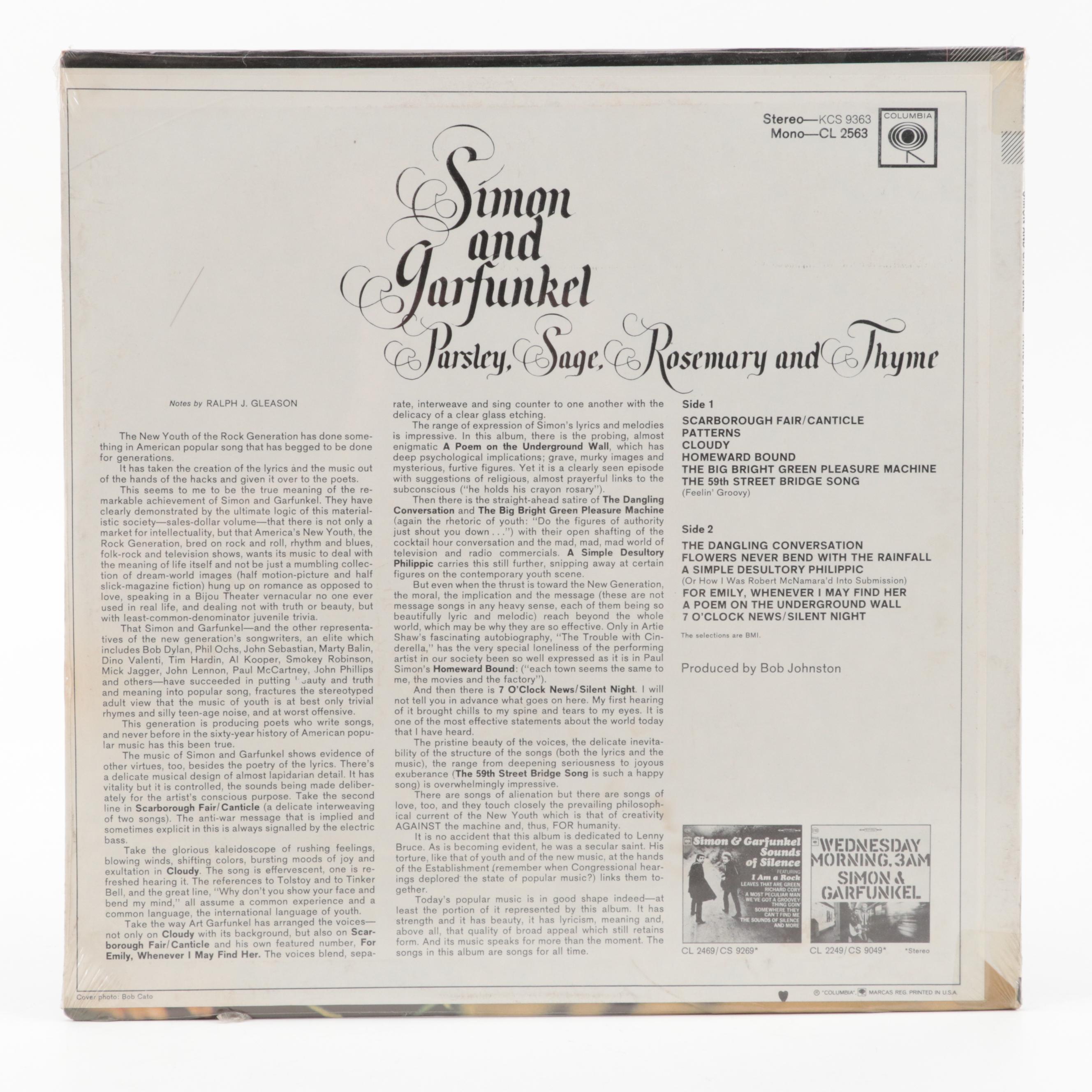 Bob Dylan, Simon and Garfunkel, The Byrds, Joan Baez and More LP Vinyl Records