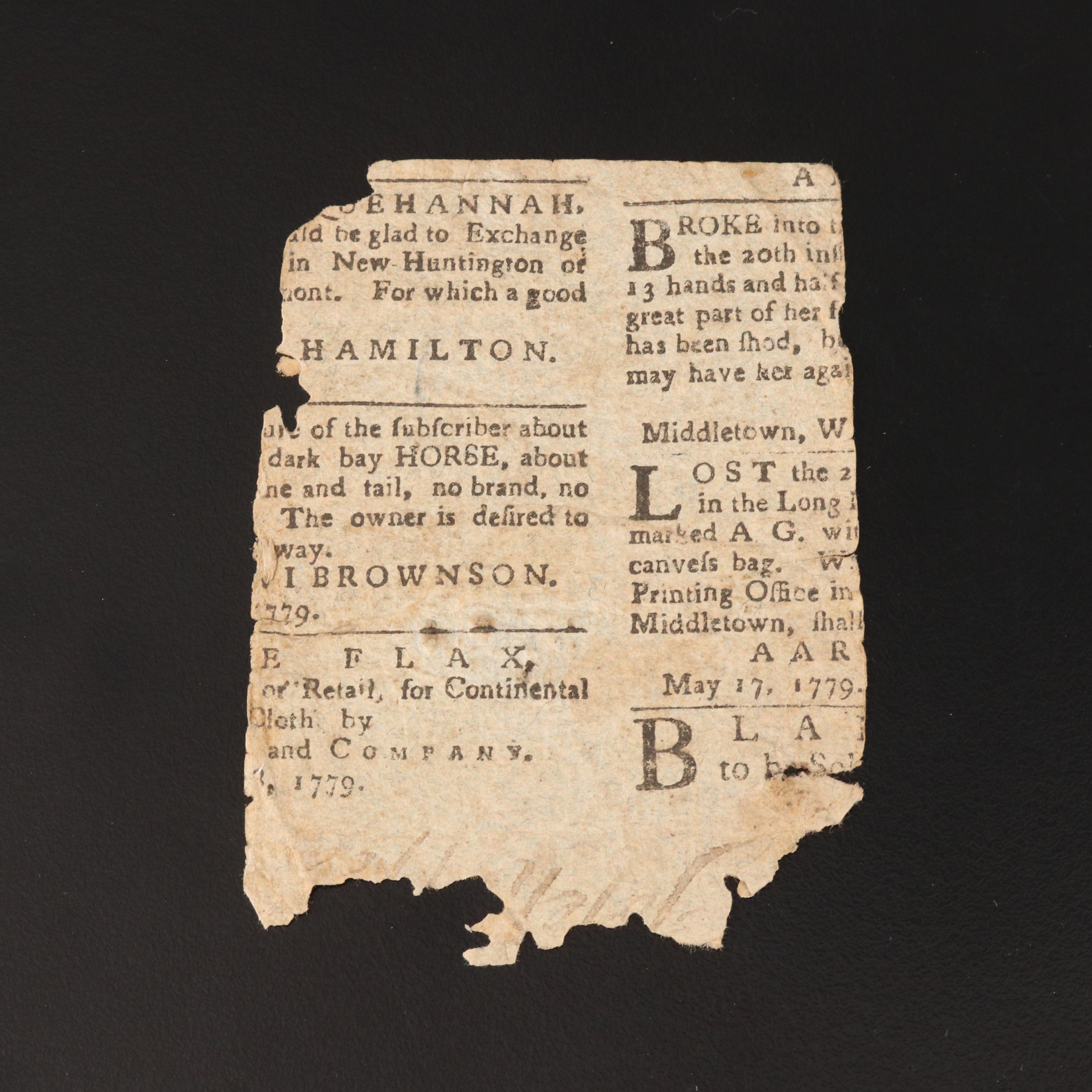 Five Shillings 1776 Colonial Currency Note