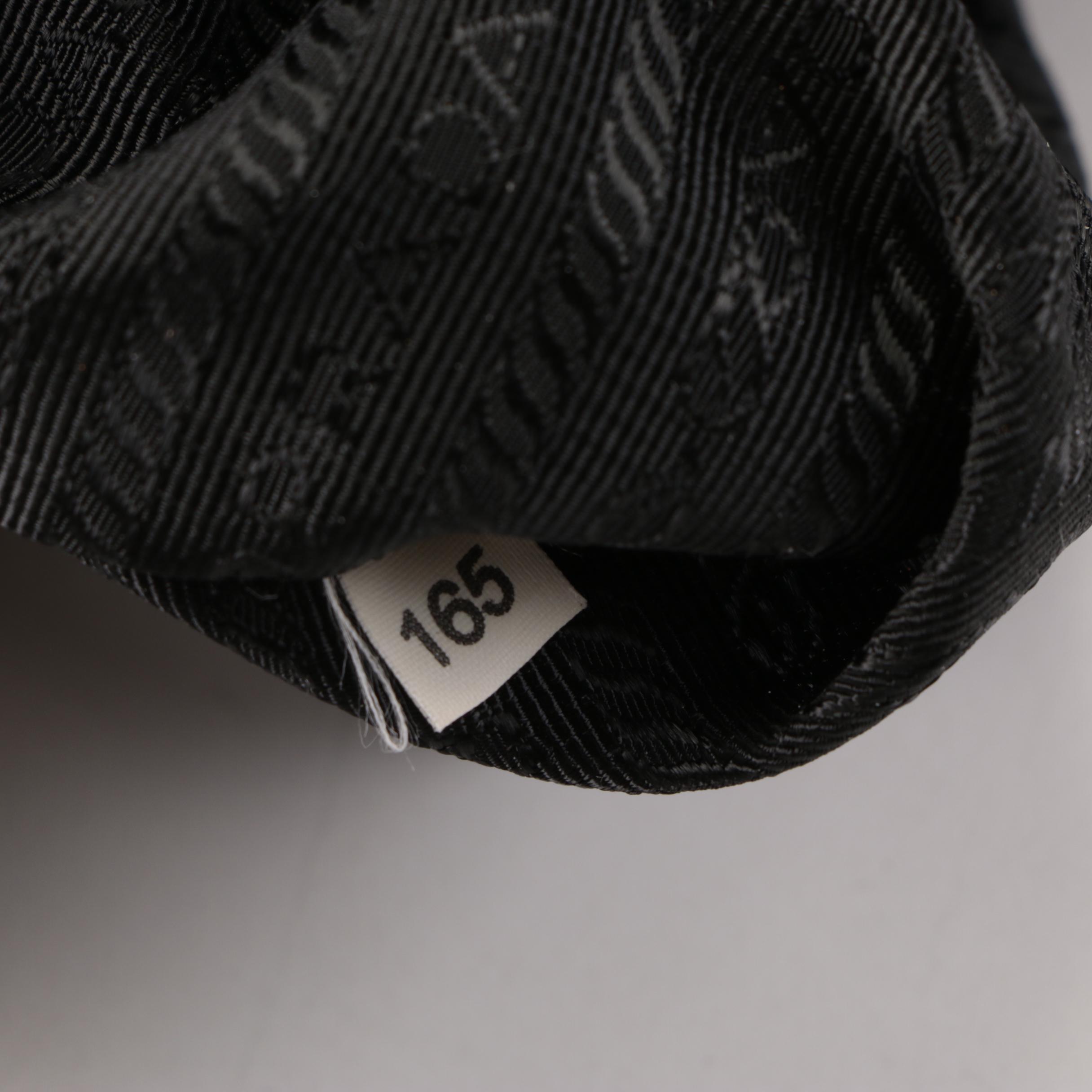 Prada Black Nylon Crossbody with Leather Trim