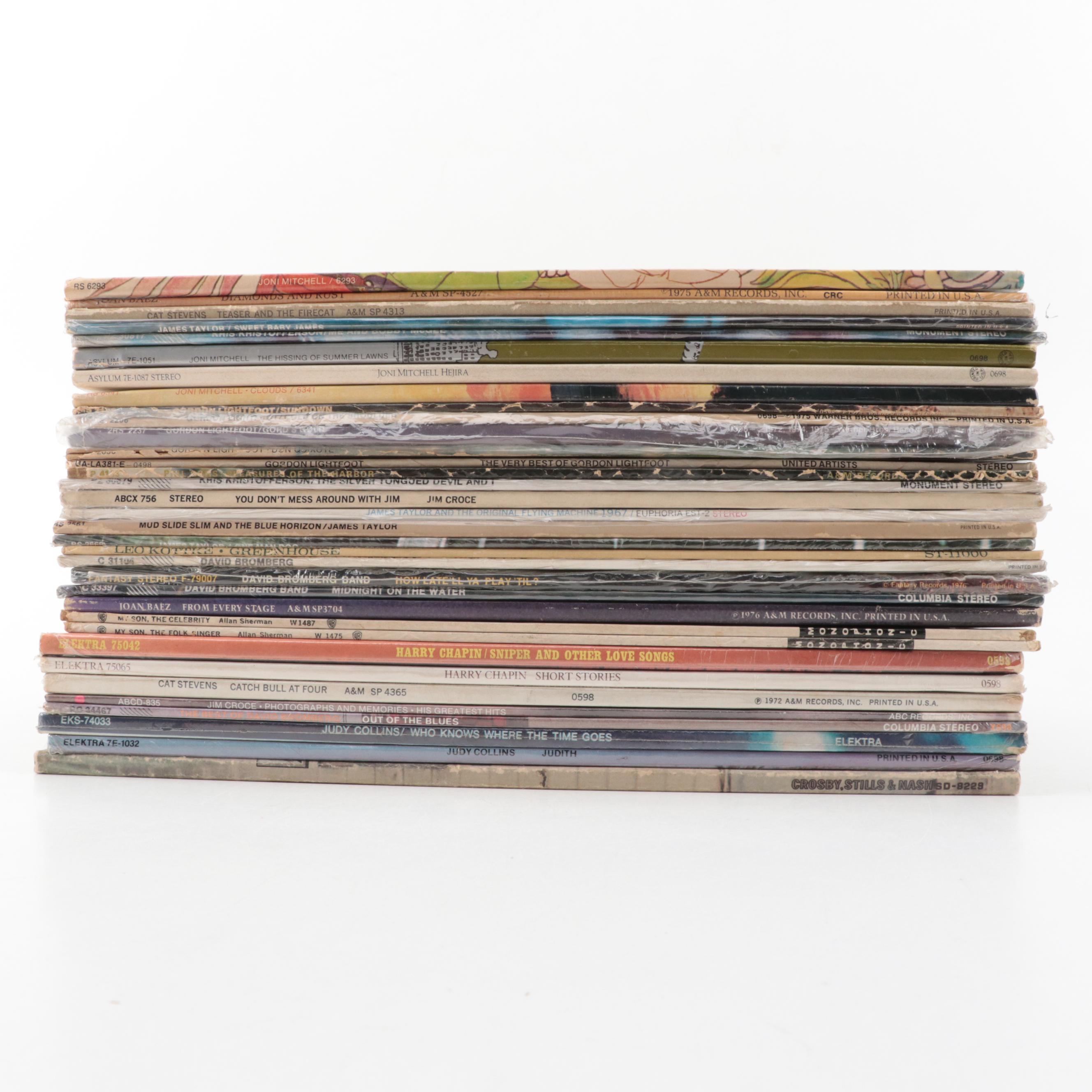 Joni Mitchell, Gordon Lightfoot, Cat Stevens, Joan Baez and More Vinyl Records