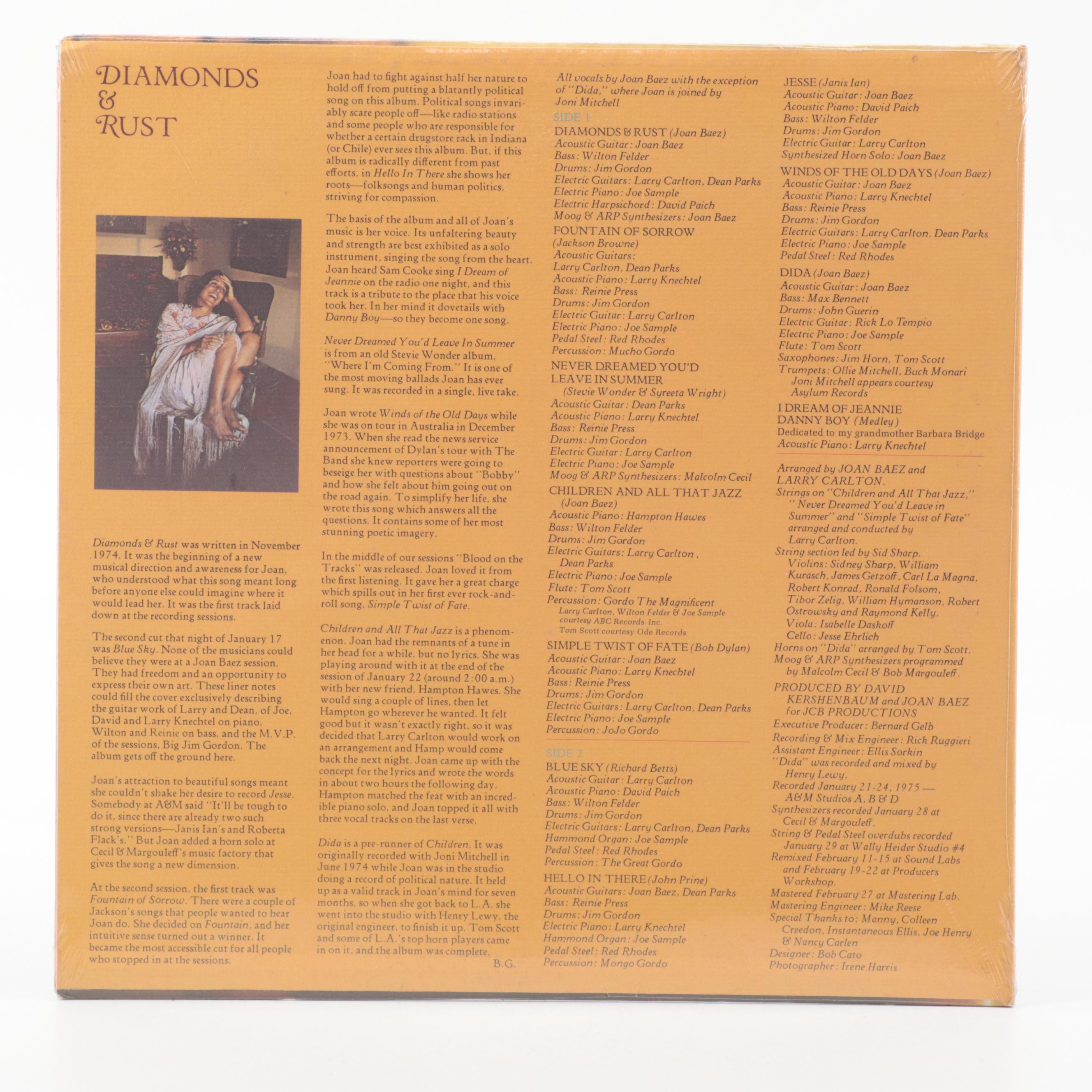 Joni Mitchell, Gordon Lightfoot, Cat Stevens, Joan Baez and More Vinyl Records