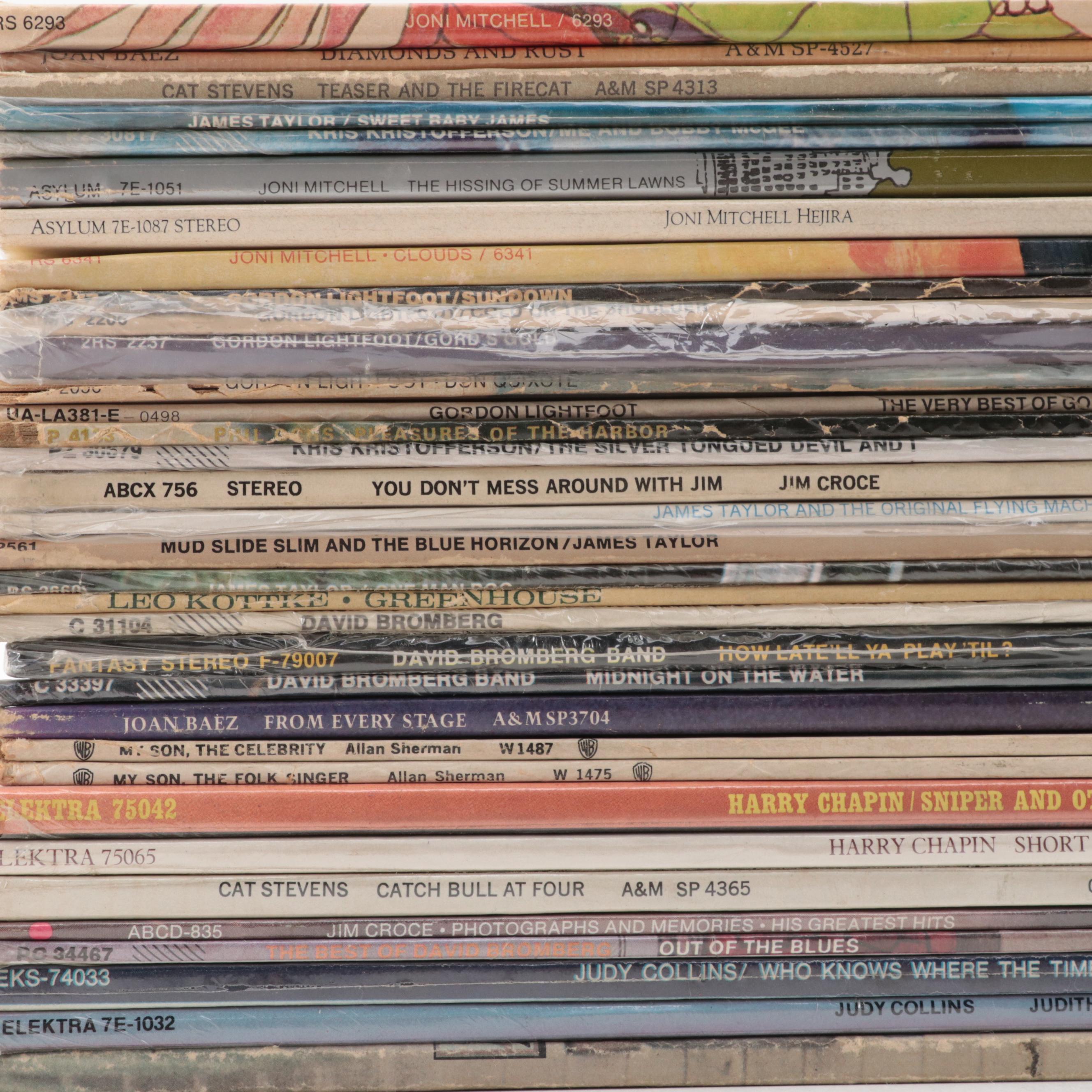 Joni Mitchell, Gordon Lightfoot, Cat Stevens, Joan Baez and More Vinyl Records