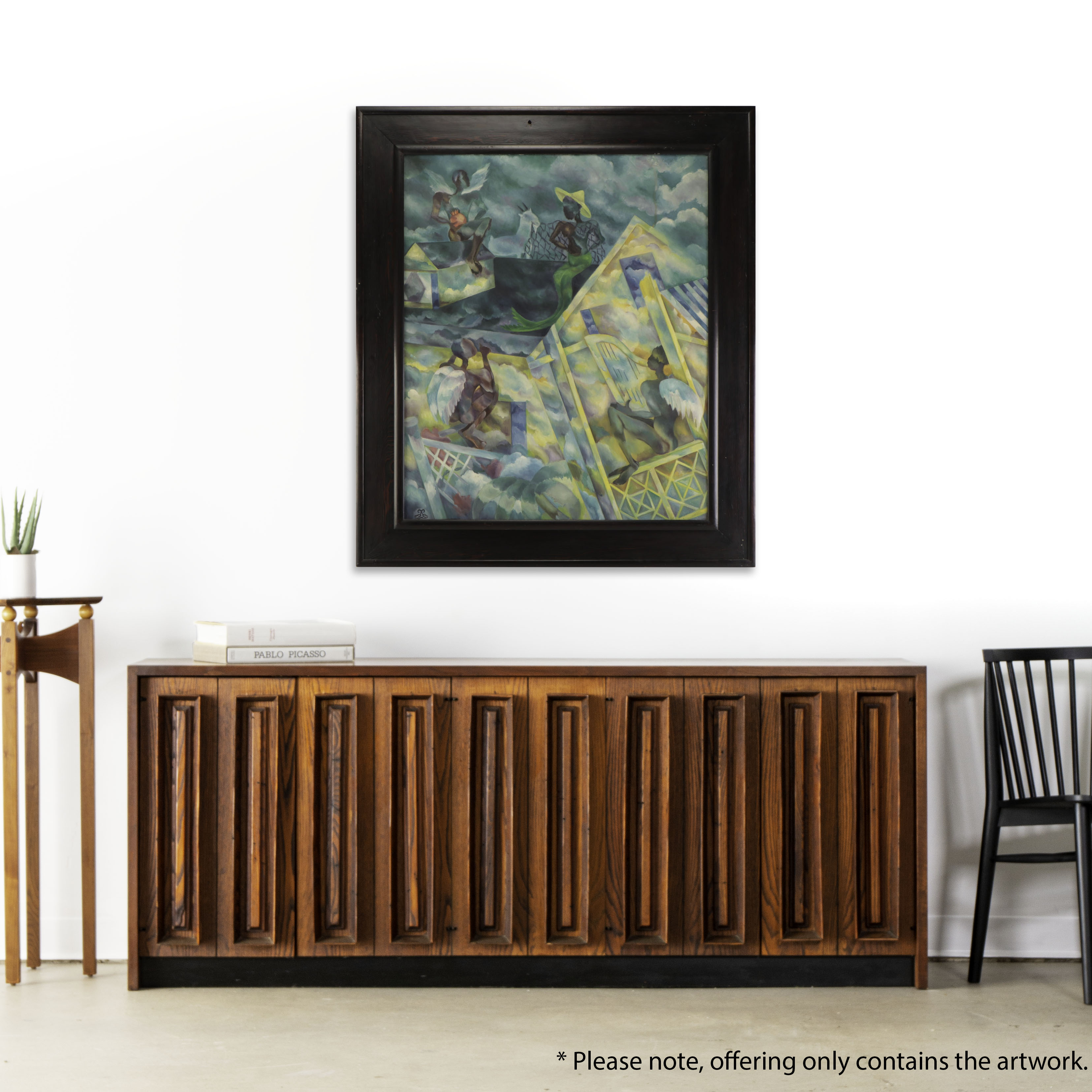 Lee Loring Narrative Oil Painting "Kite," 1946