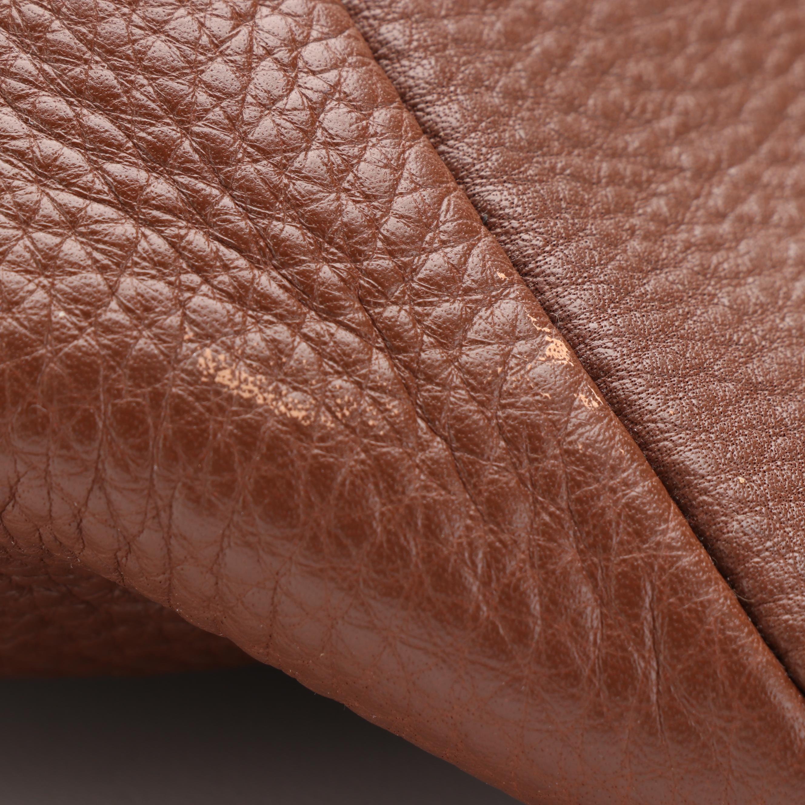 Prada Large Shoulder Tote in Brown Deerskin Leather