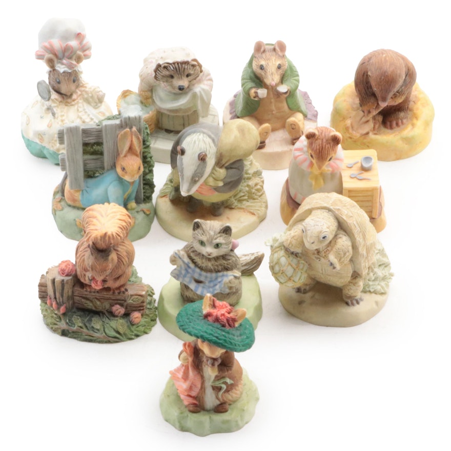 Lenox Beatrix Potter Porcelain Thimbles, 1996