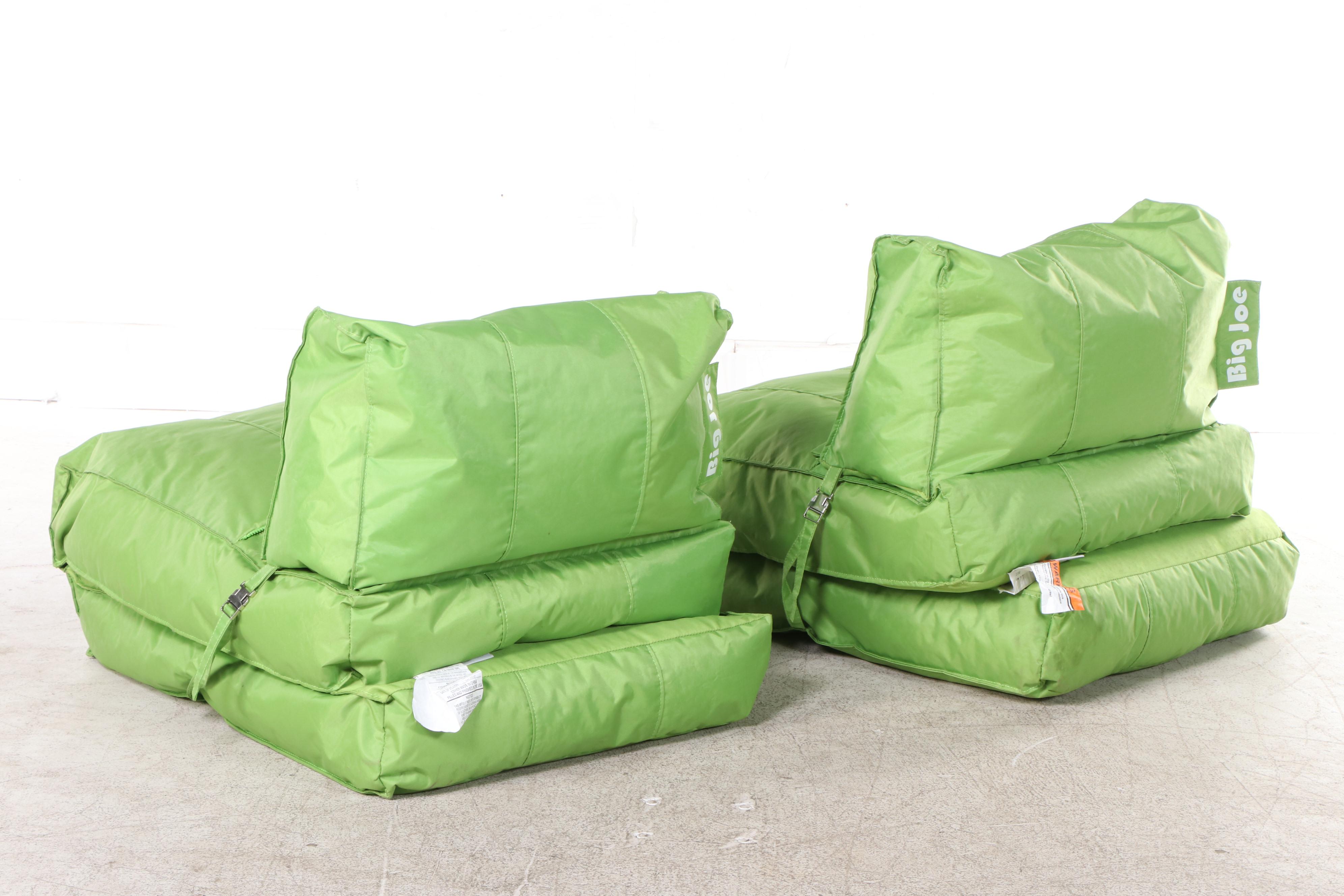 Pair of Comfort Research "Big Joe" Flip Lounger Bean Bag Chair