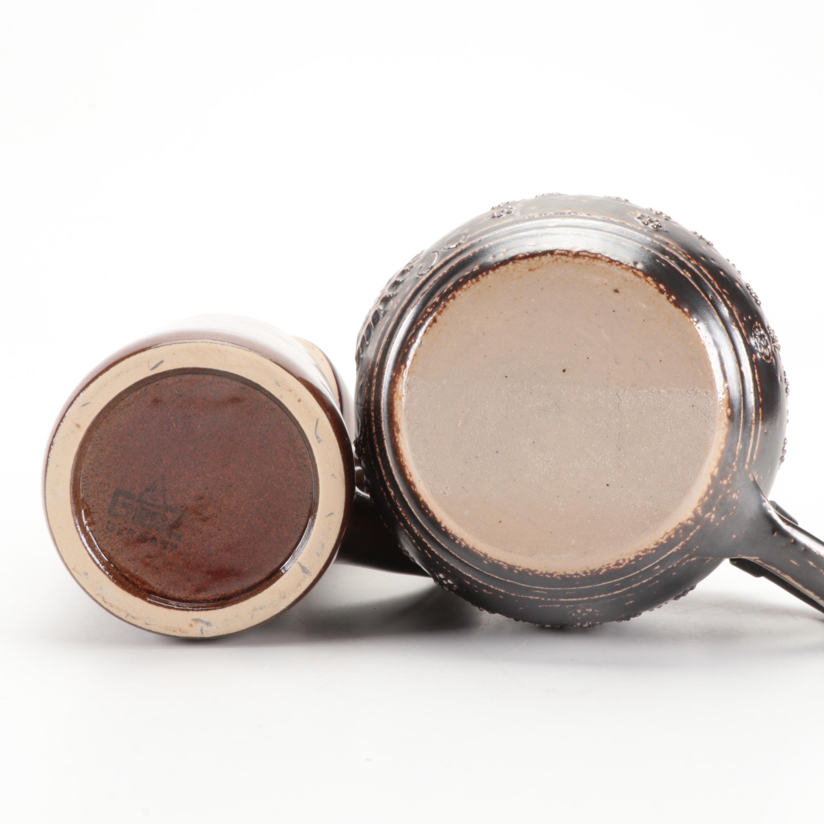 Gerz St. Pauli Girl Bottle Shaped with Other Stein and Mug