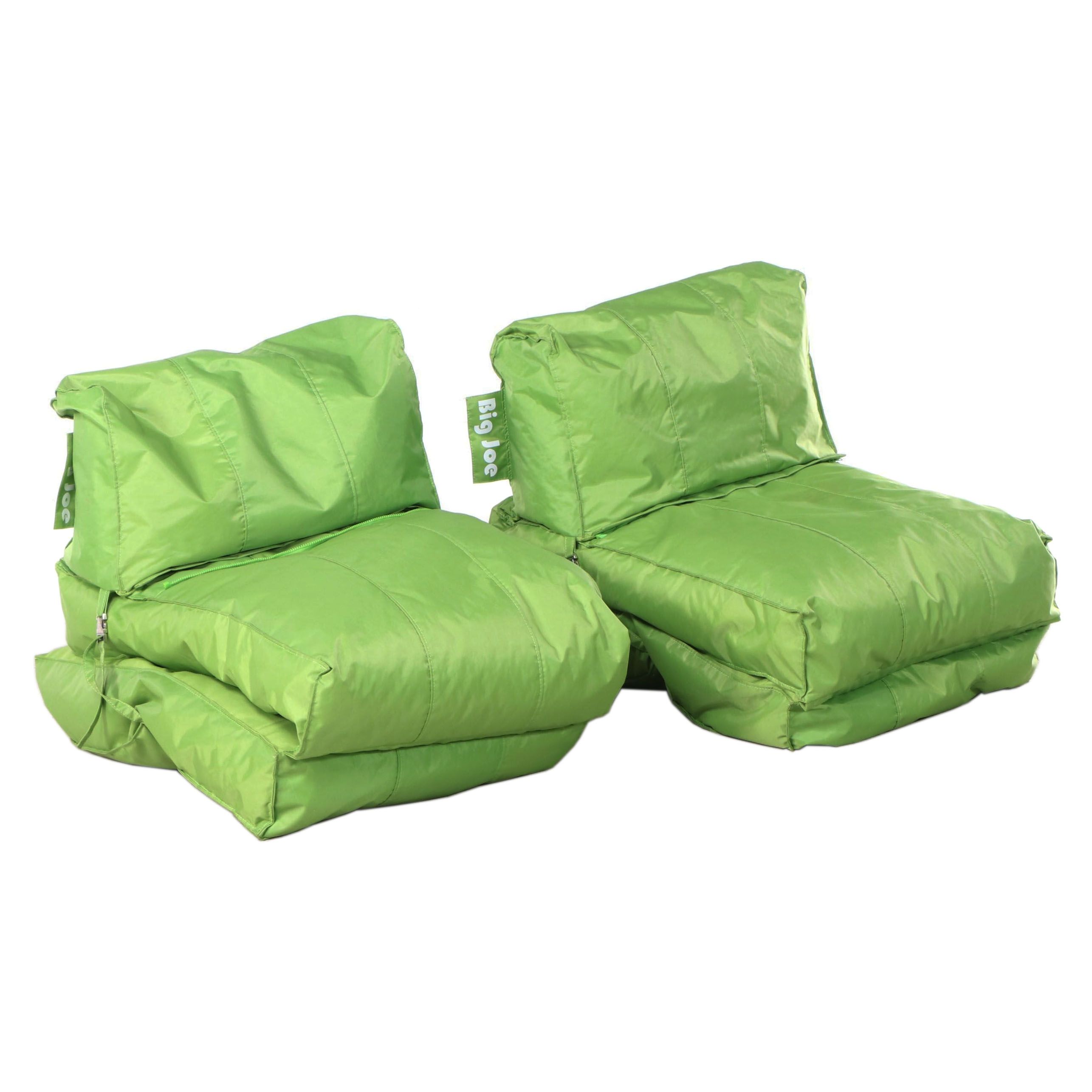 Pair of Comfort Research "Big Joe" Flip Lounger Bean Bag Chair