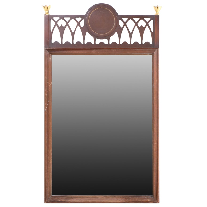 Hepplewhite Style Mahogany and Parcel-Gilt Mirror
