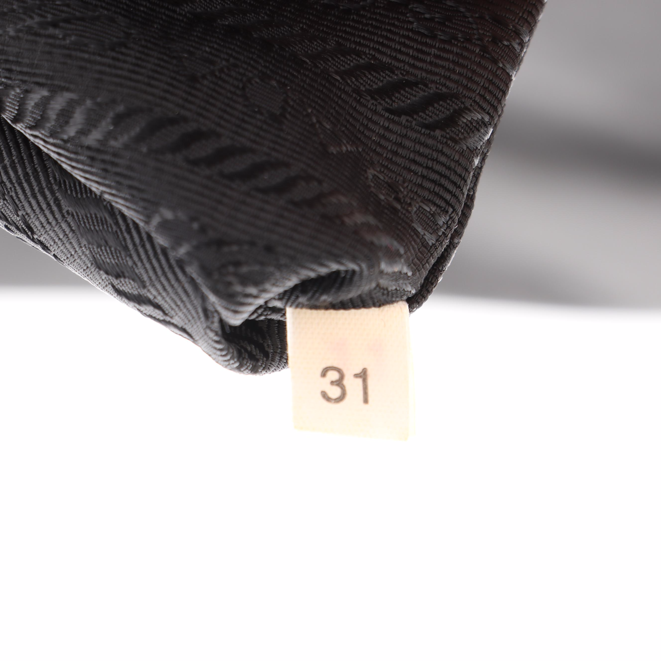 Prada Crossbody Bag in Black Tessuto Nylon and Saffiano Leather Trim