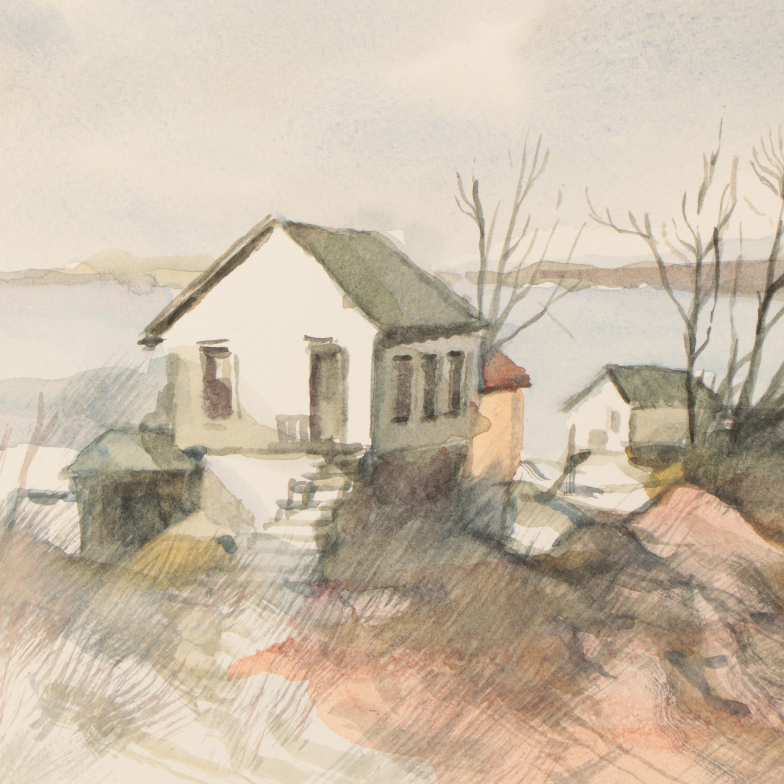 Robert Fabe Watercolor Paintings of Coastal Landscapes