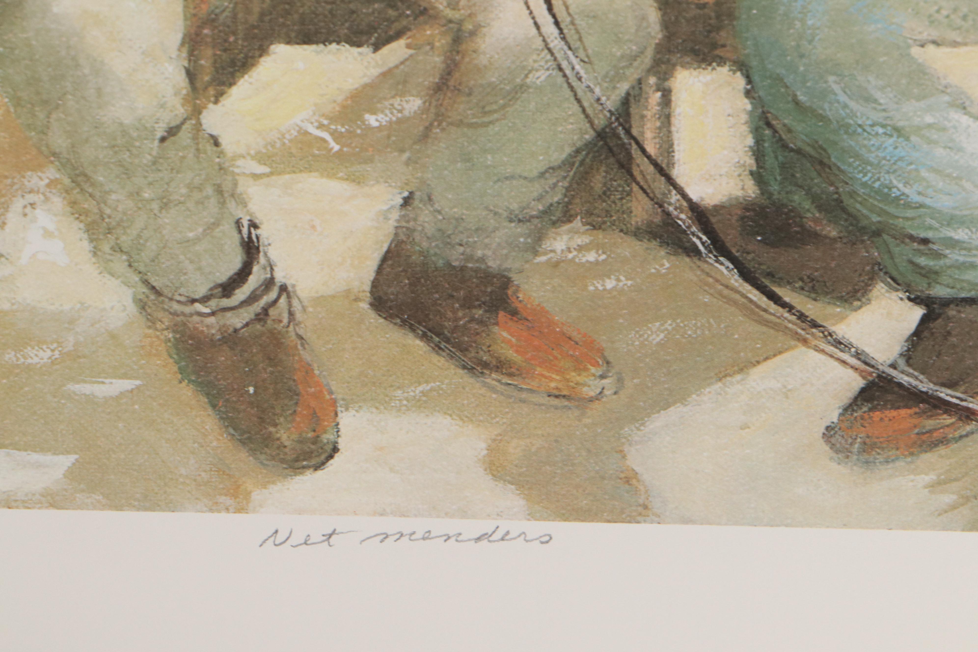 Robert Fabe Offset Lithographs Including "Beach House," 1987