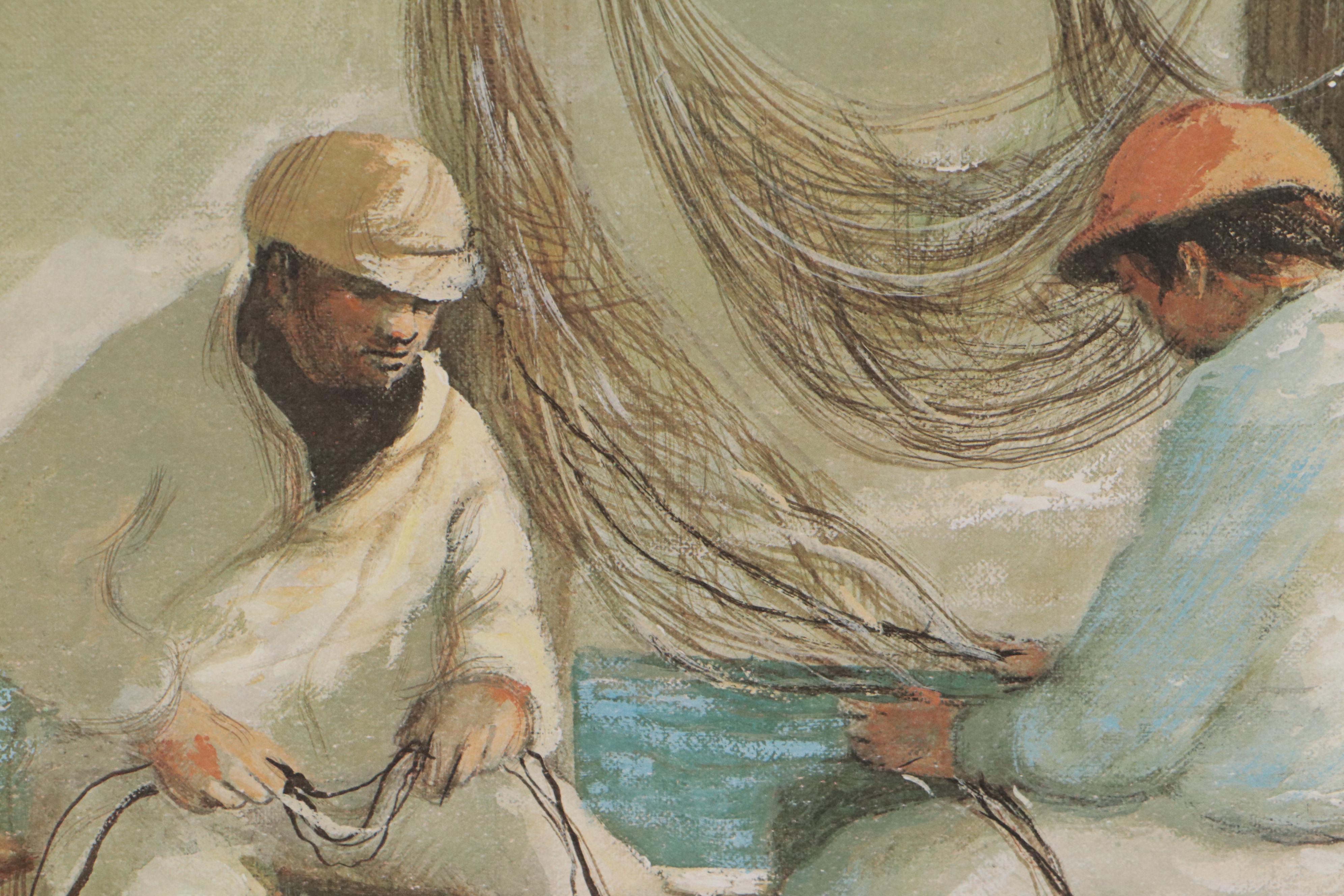 Robert Fabe Offset Lithographs Including "Beach House," 1987