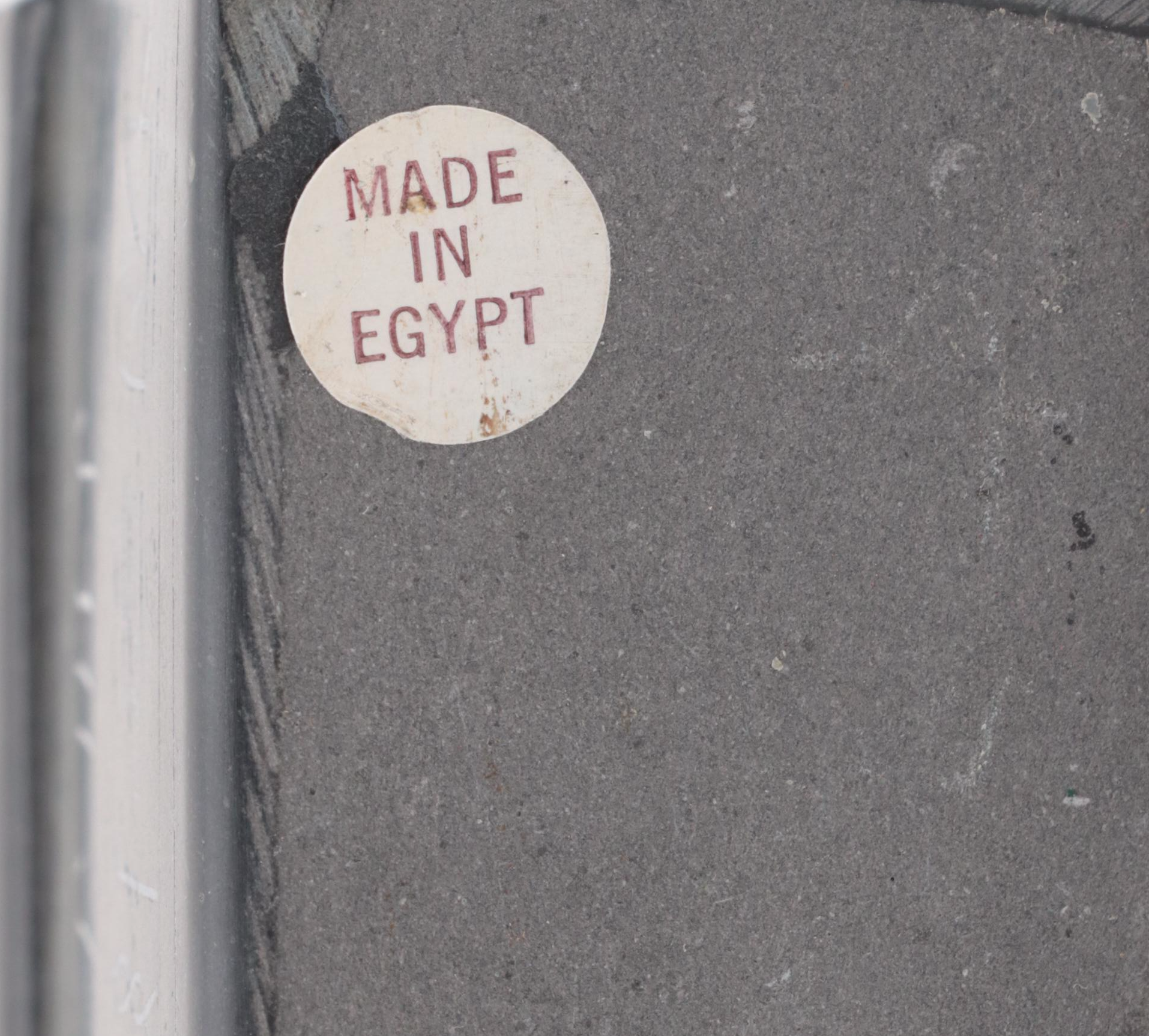 Egyptian Chalkware Sobek and Carved Soapstone Anubis Figurines