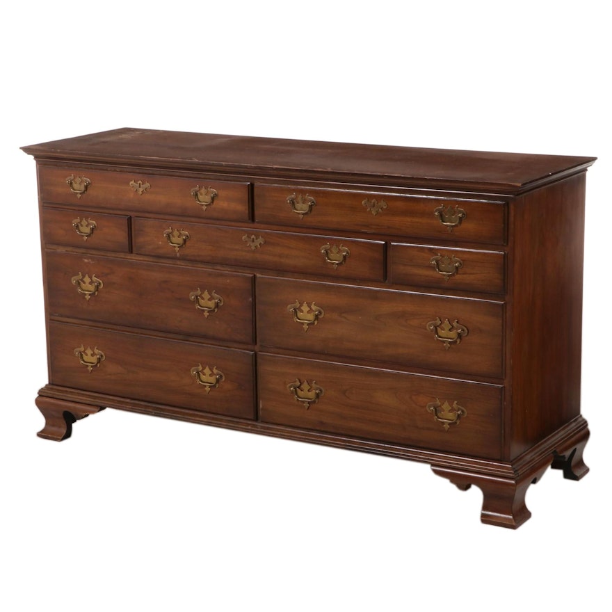 Chippendale Style Cherrywood Dresser, Mid-Late 20th Century
