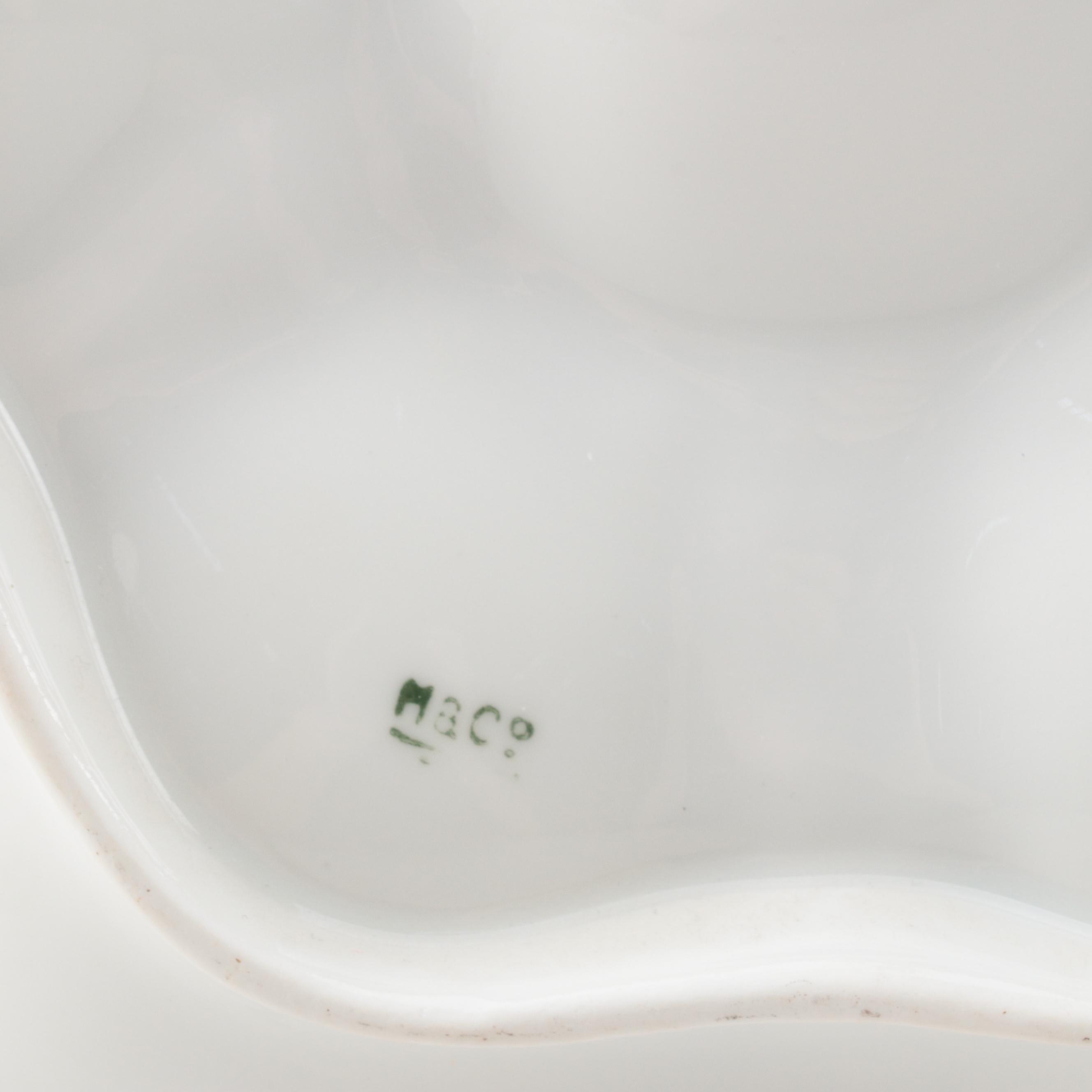 Haviland Limoges and Other European Porcelain Oyster Plates, Late 19th Century