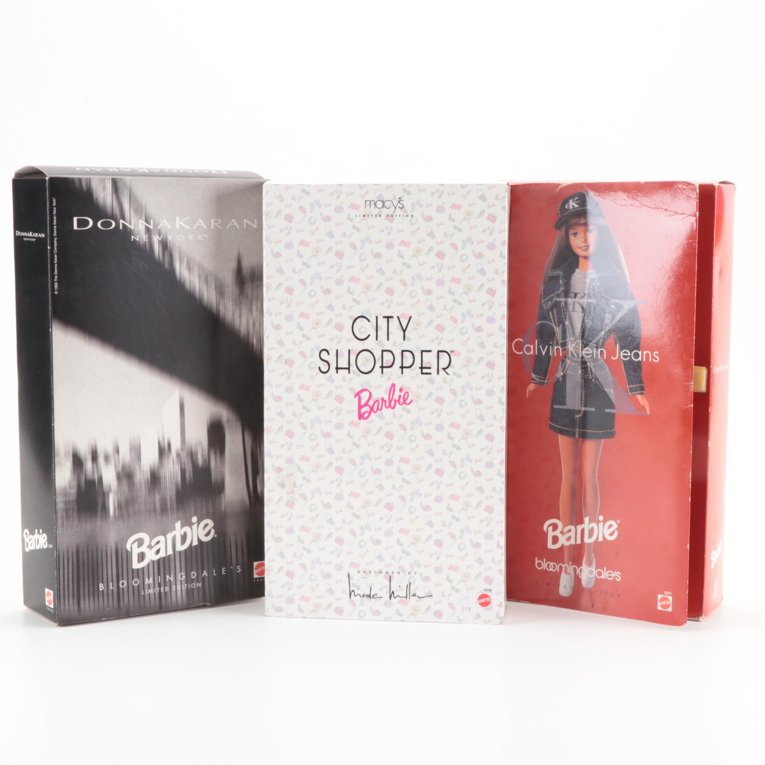 Mattel Donna Karan, Nicole Miller and Calvin Klein Limited Edition Barbies