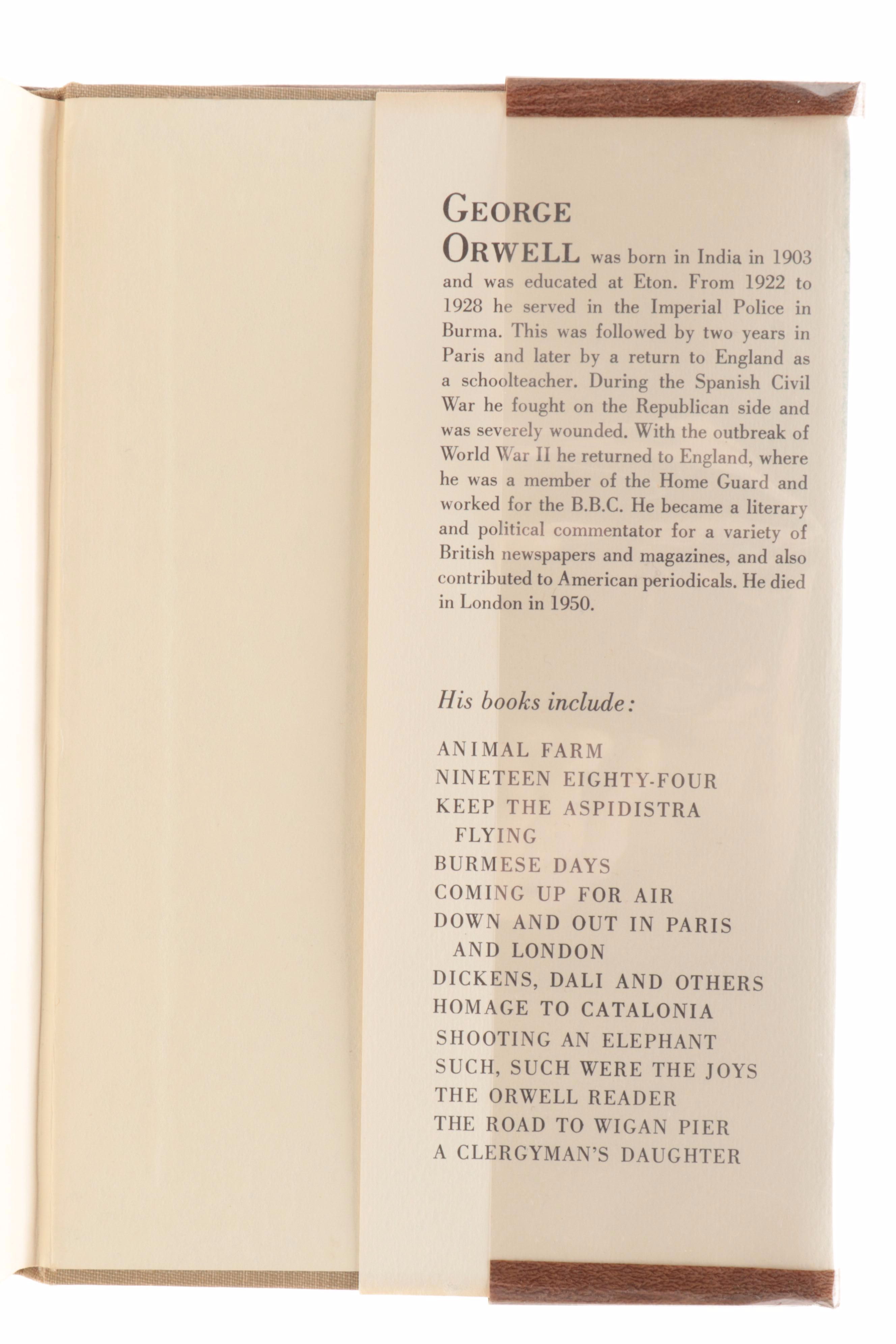 1984 Book Club Edition of "Nineteen Eighty-Four" by George Orwell