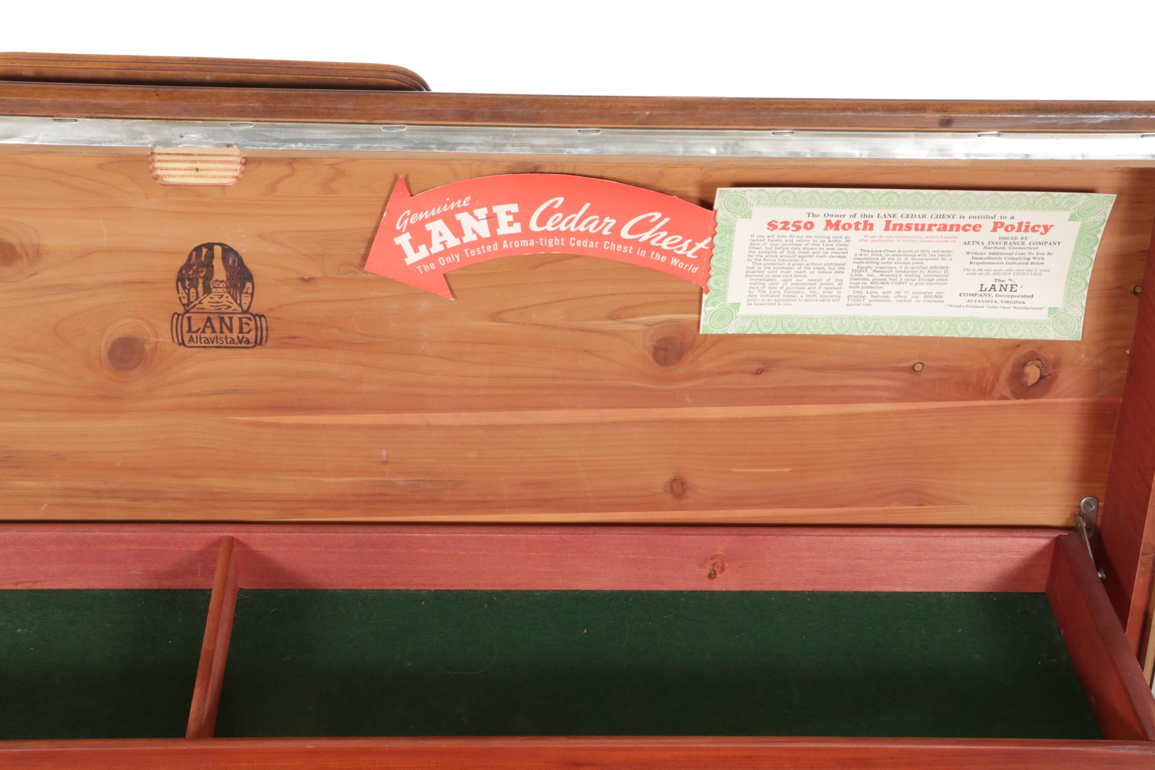 Lane "Aroma-Tite" Art Deco Mahogany-Veneered Cedar Blanket Chest