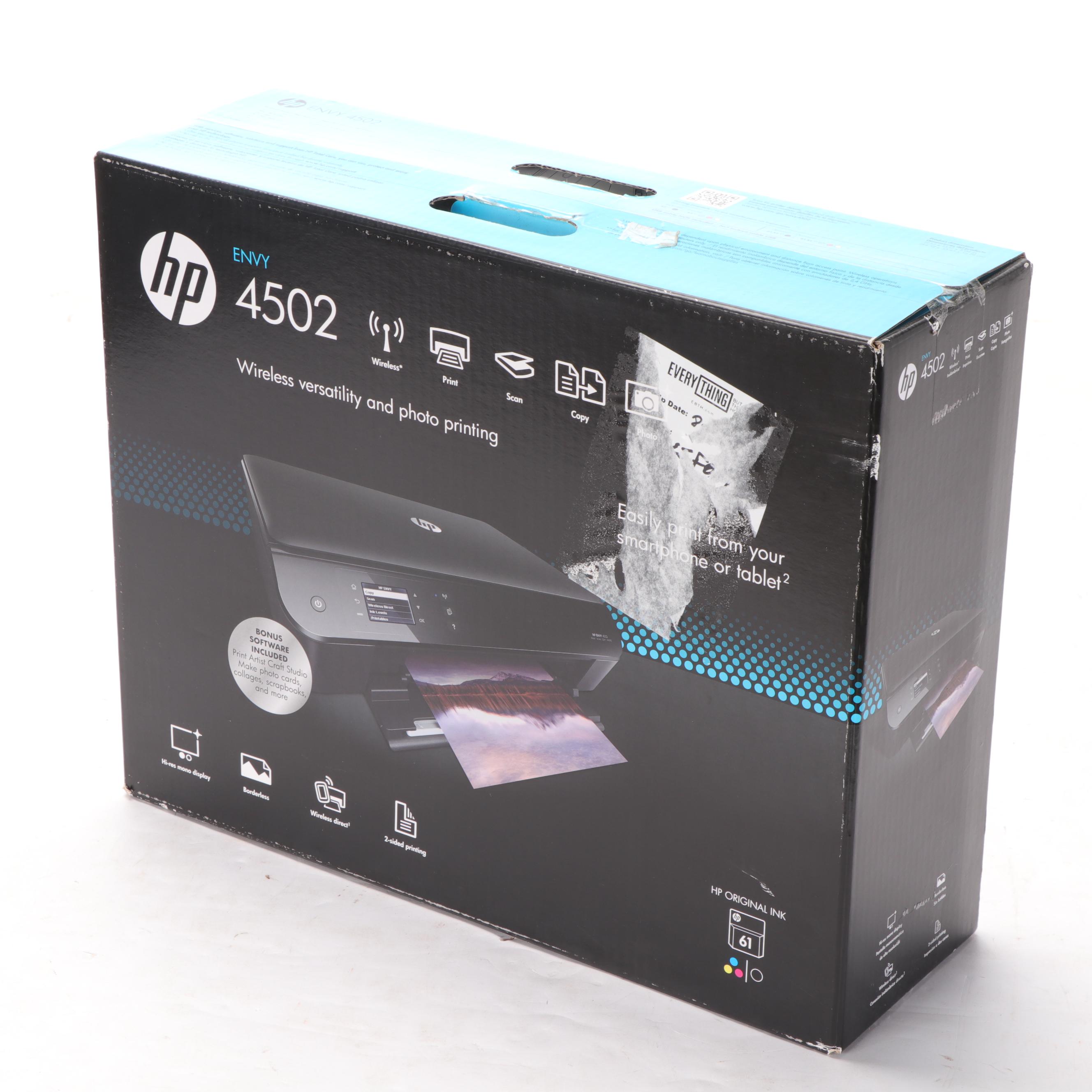 HP Envy 4502 Wireless and Photo Printer With Scanner