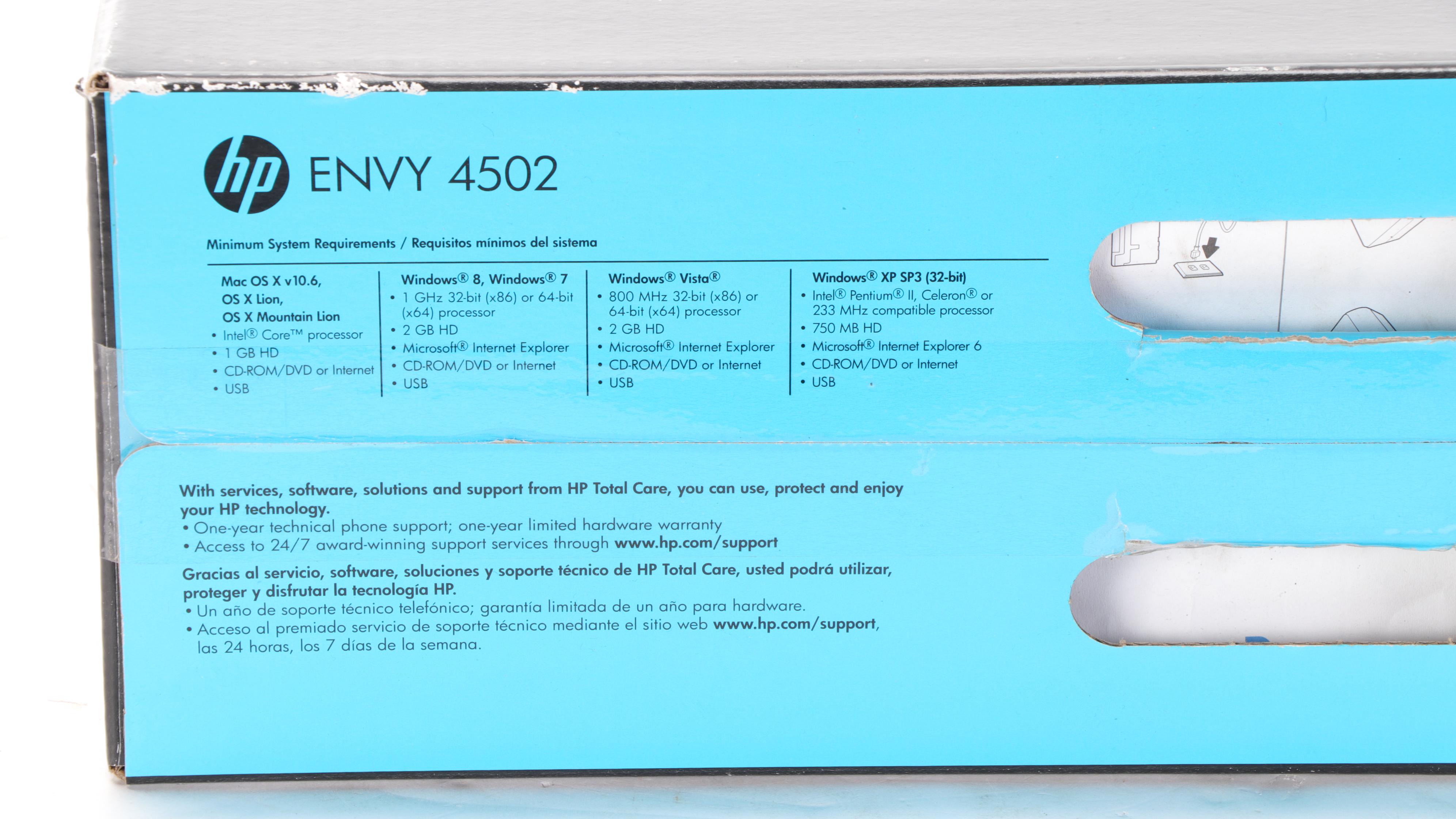 HP Envy 4502 Wireless and Photo Printer With Scanner