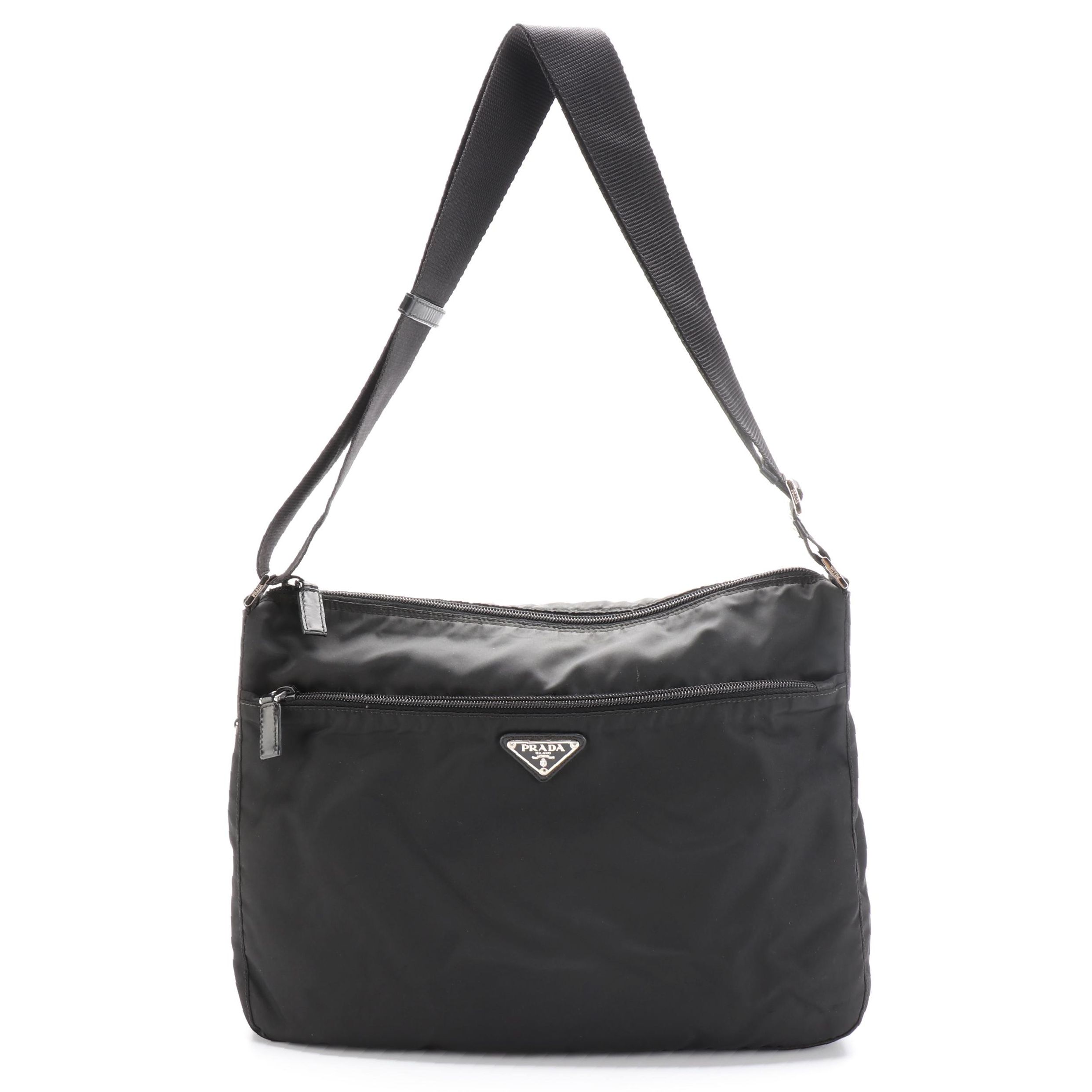 Prada Black Tessuto Nylon Crossbody Bag