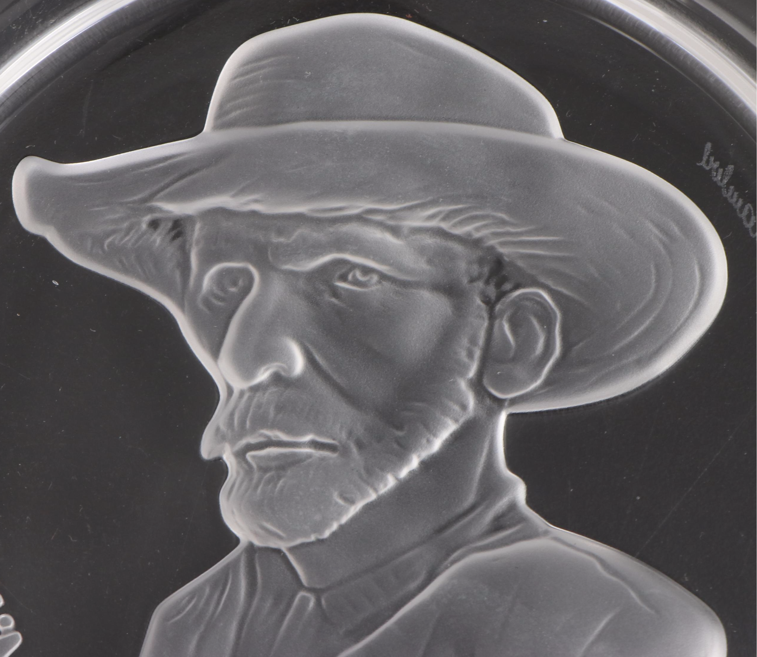 Val St. Lambert "Van Gogh" and Other Old Masters Crystal Plates