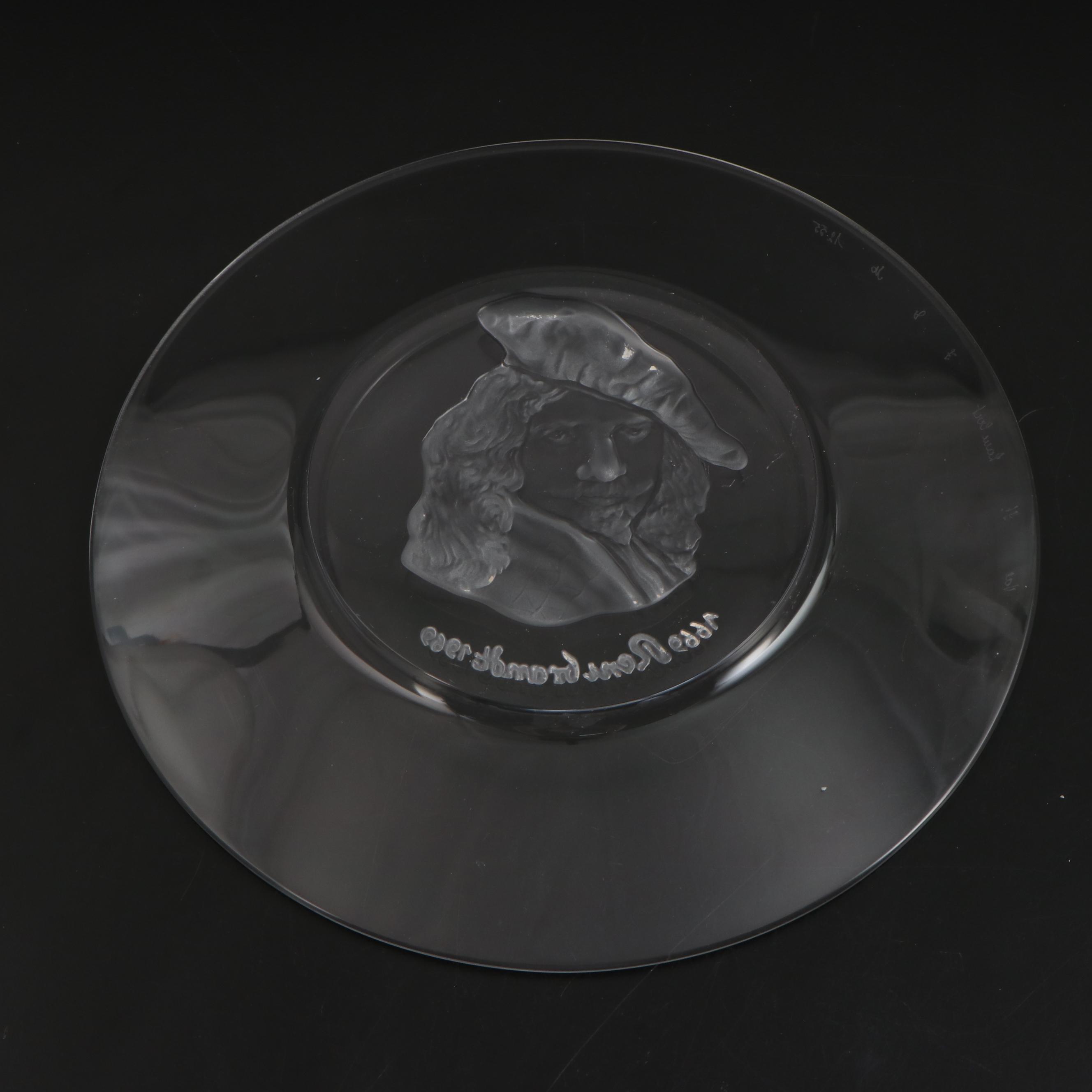 Val St. Lambert "Van Gogh" and Other Old Masters Crystal Plates