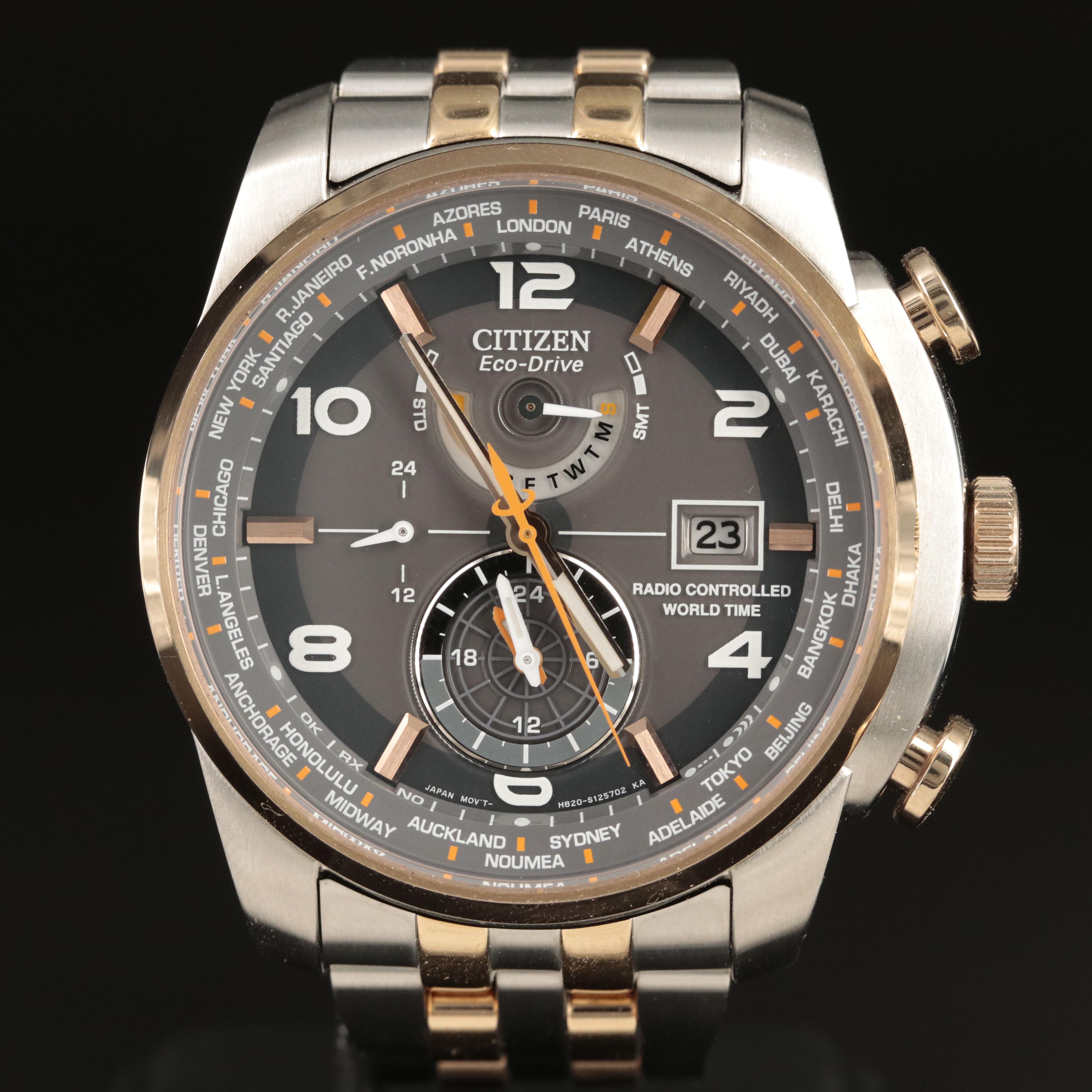 Citizen Eco Drive Radio Controlled World Time Watch