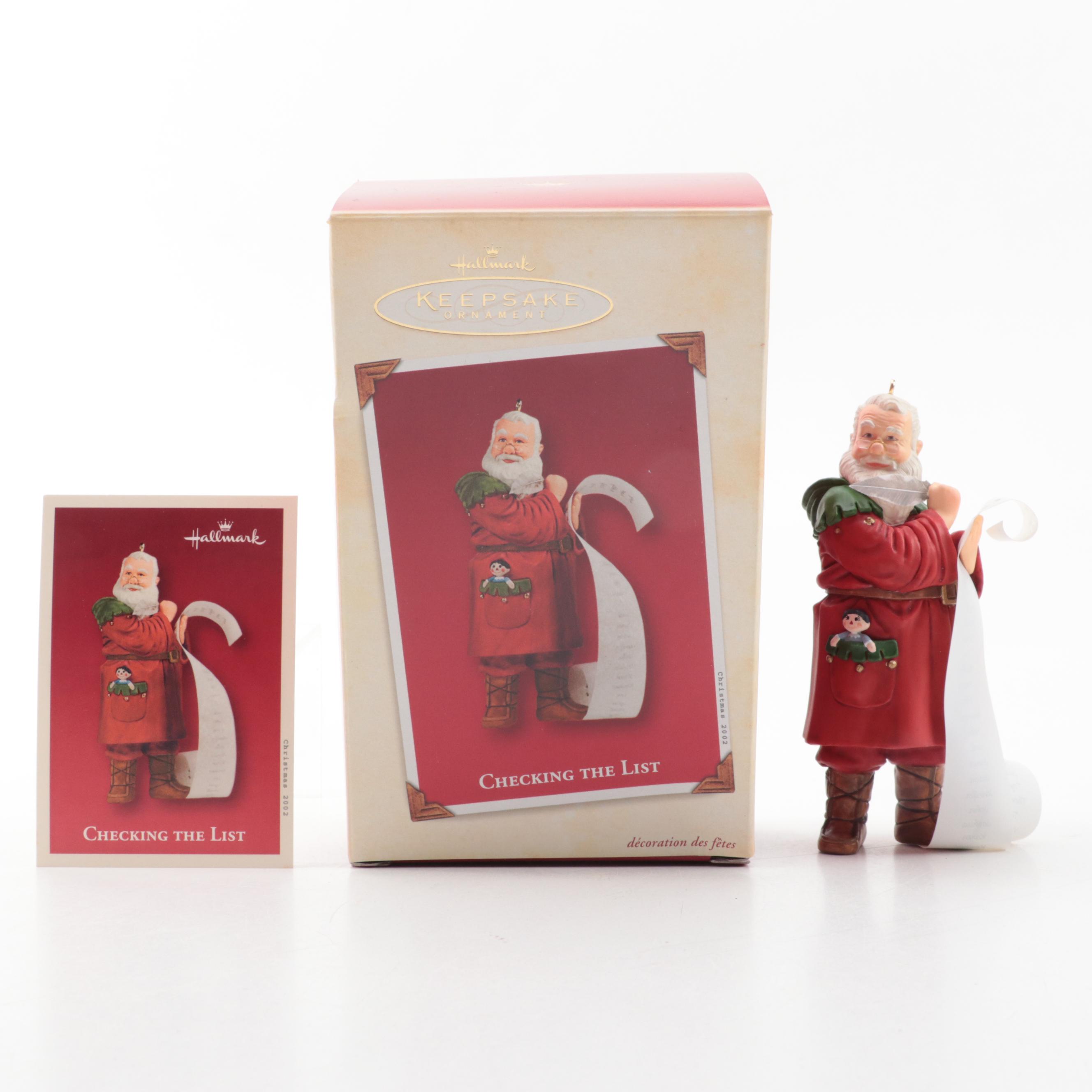 Hallmark Christmas Ornaments Featuring "Toymaker Santa" and More
