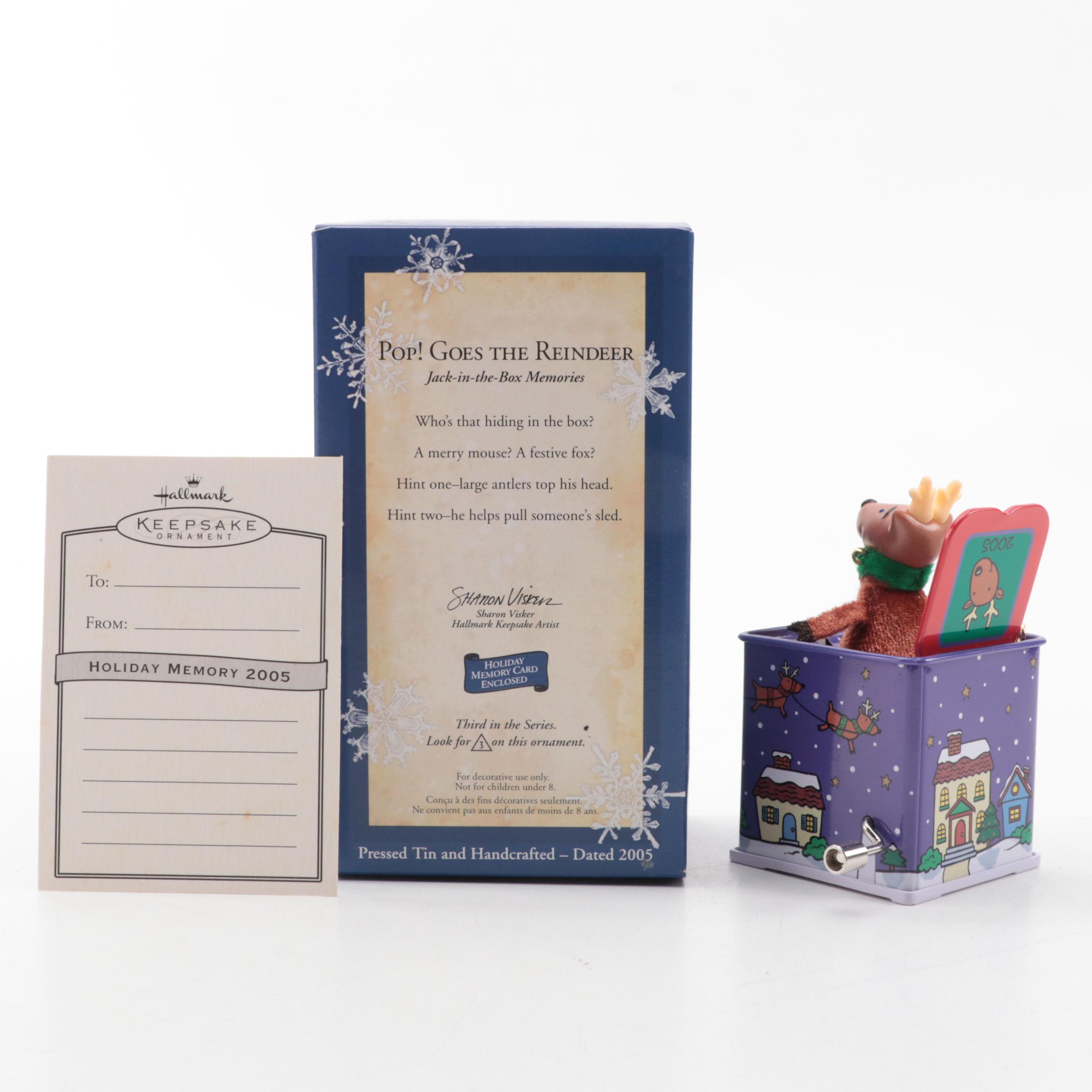 Hallmark Christmas Ornaments Featuring "Toymaker Santa" and More