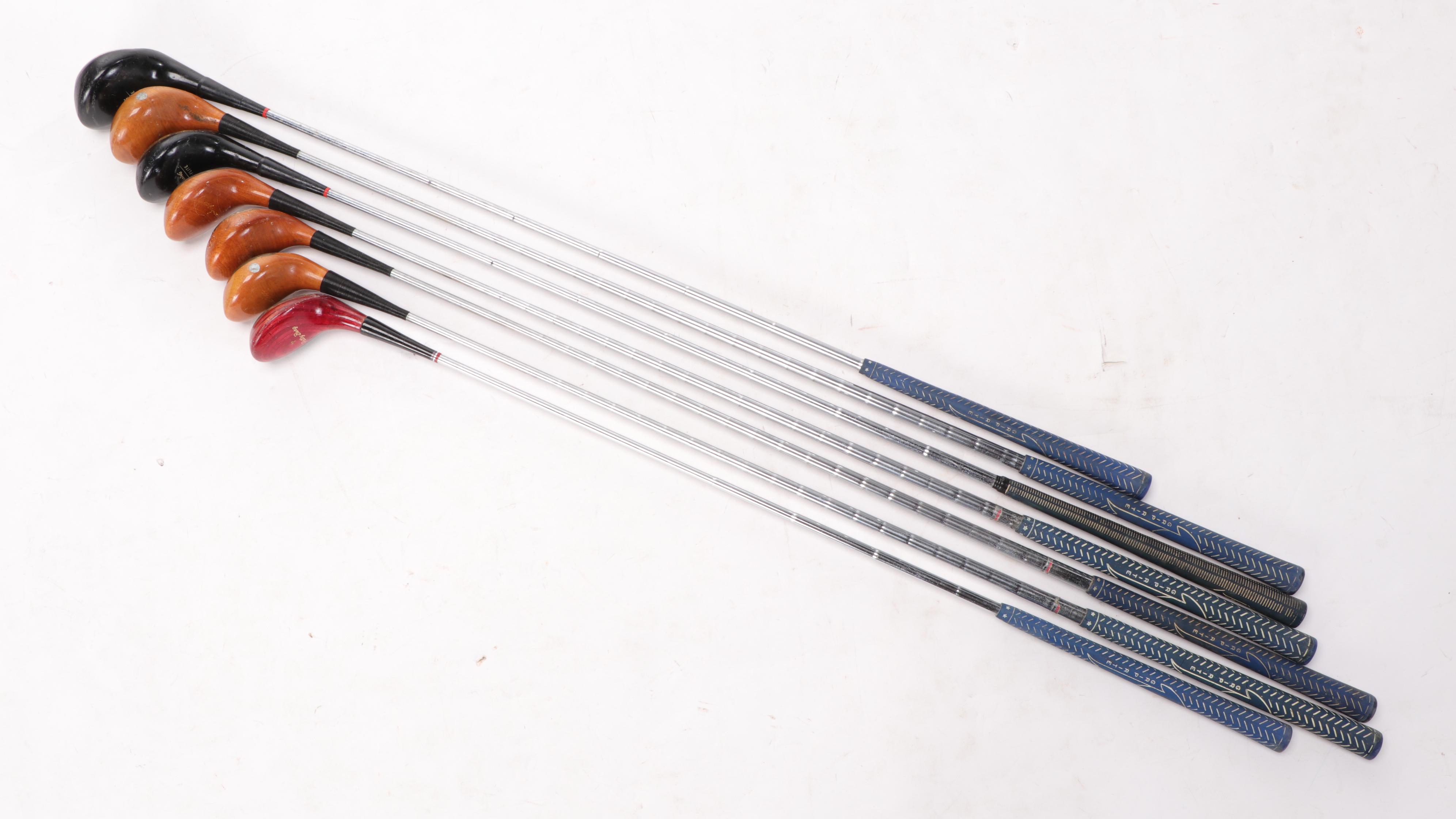 Dynatour Oversize Irons with Assorted Woods and Other Golf Clubs with Bags