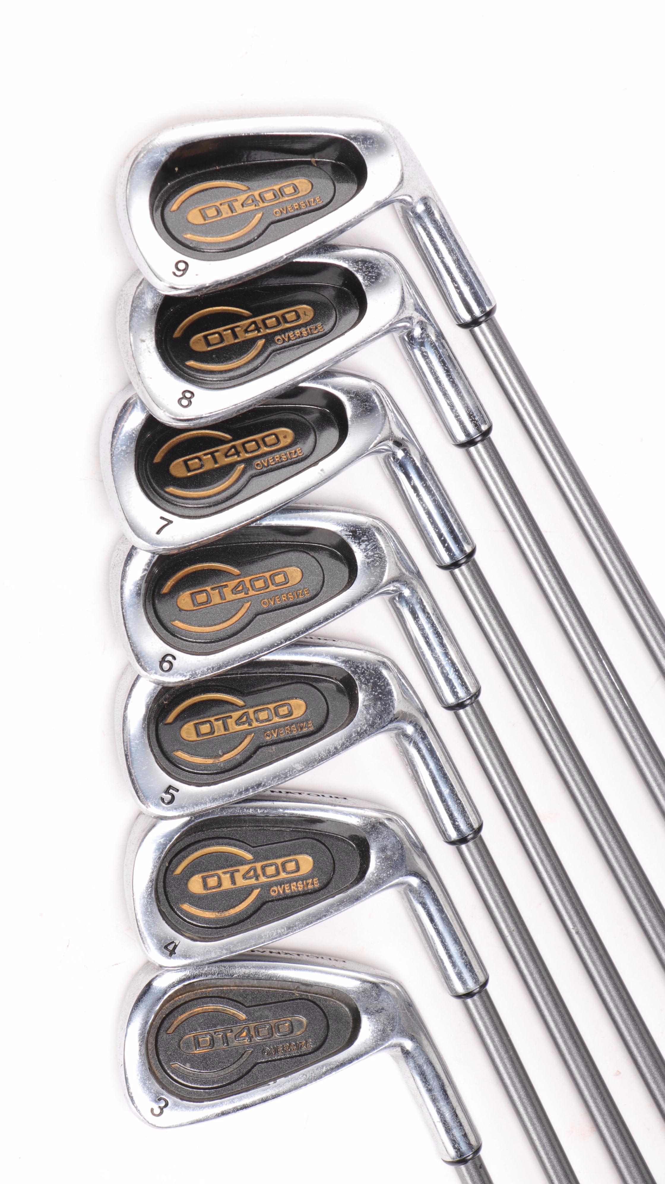 Dynatour Oversize Irons with Assorted Woods and Other Golf Clubs with Bags