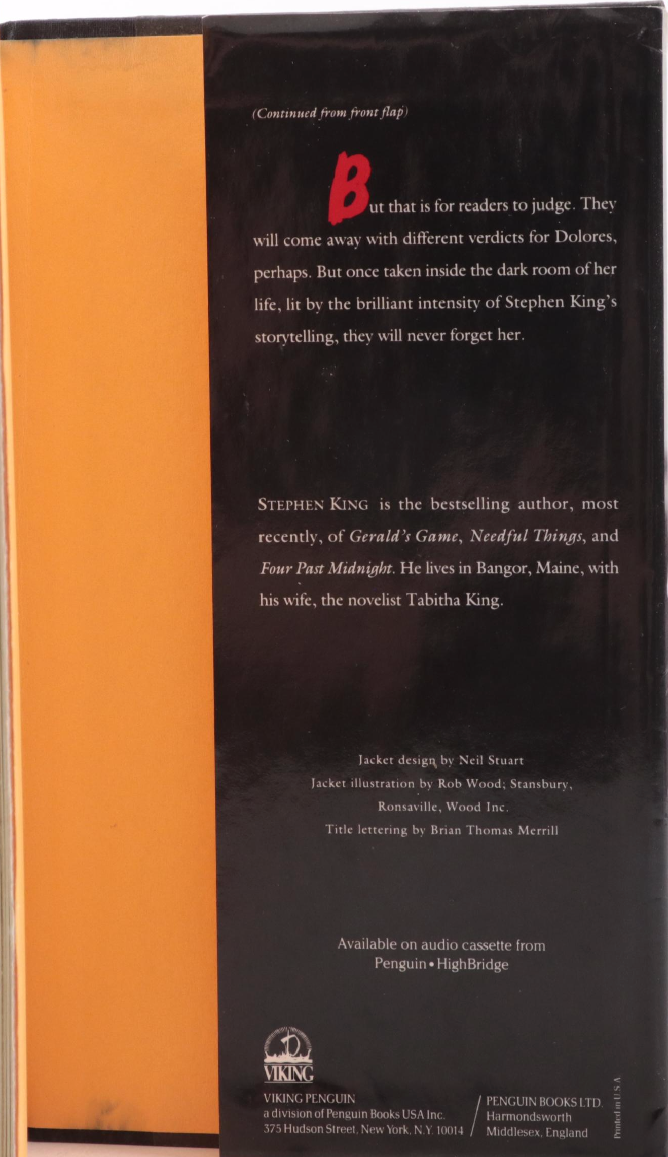First Edition "Dolores Claiborne" and More First Edition Books by Stephen King
