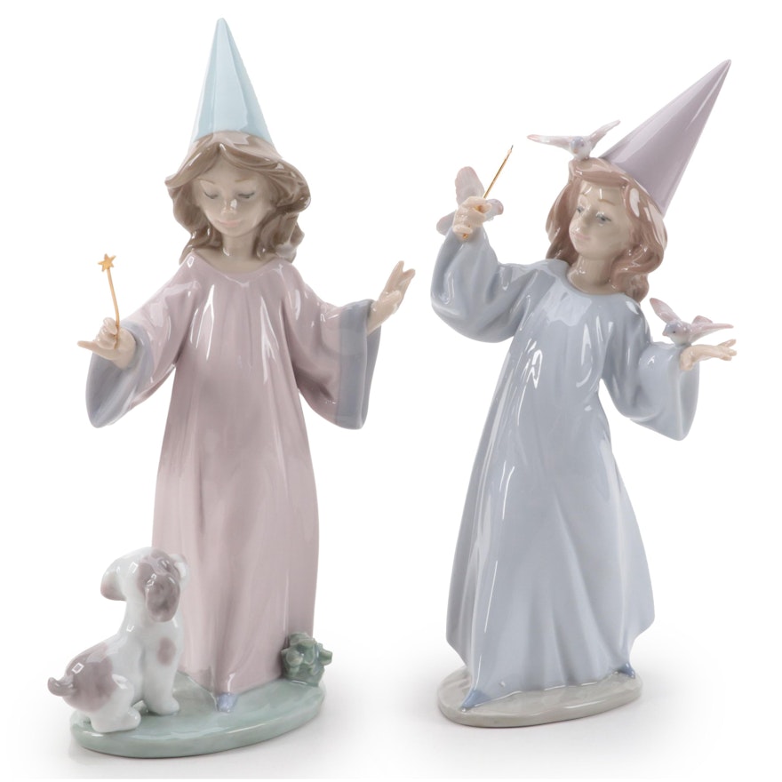 Lladró "Magical Moment" and "Under My Spell" Porcelain Figurines