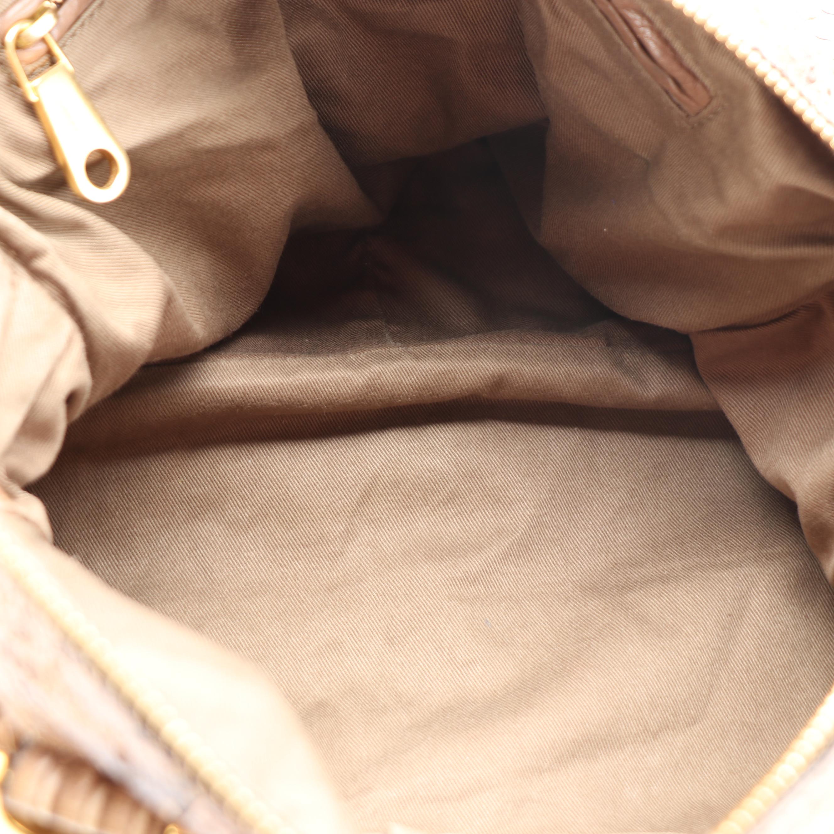 Chloe Marcie Python and Leather Shoulder Bag