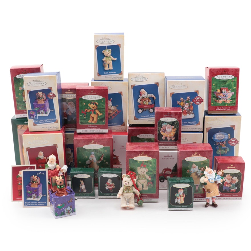 Hallmark Christmas Ornaments Featuring "Toymaker Santa" and More
