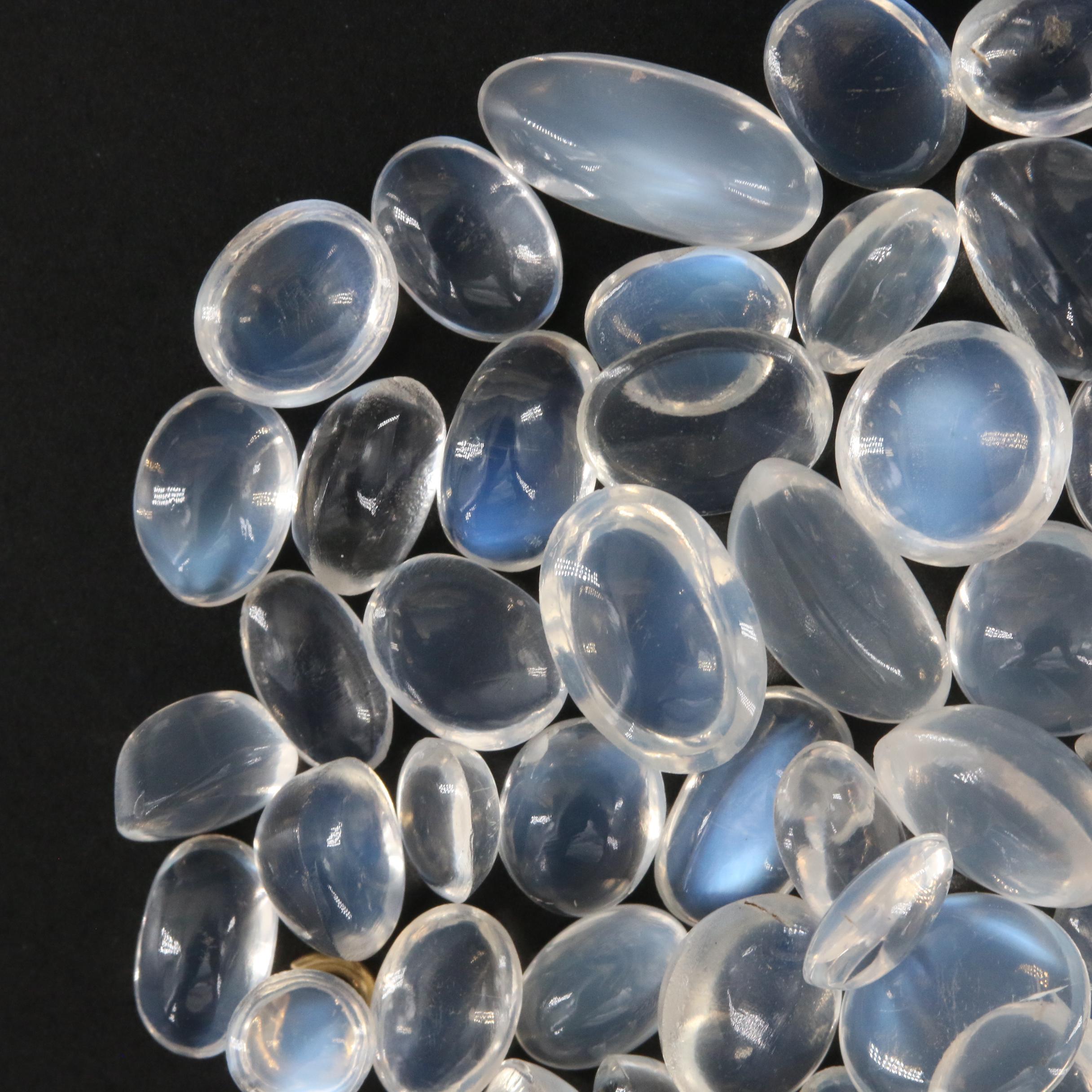 Loose 47.93 CTW Oval Moonstone Cabochon