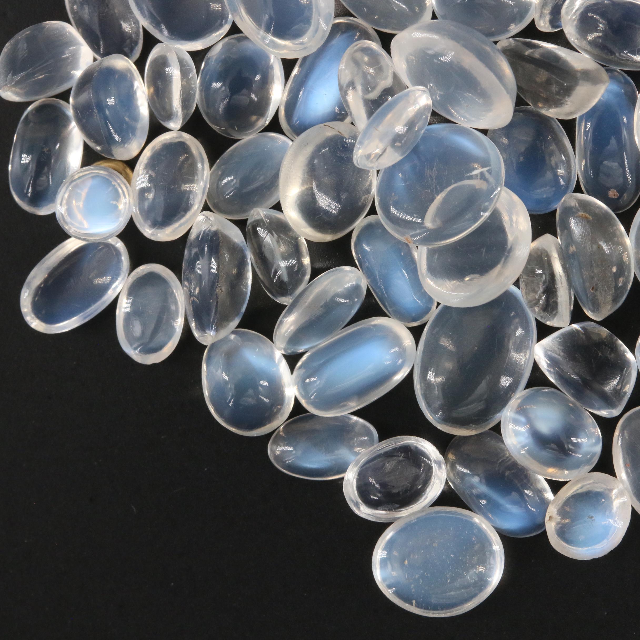 Loose 47.93 CTW Oval Moonstone Cabochon
