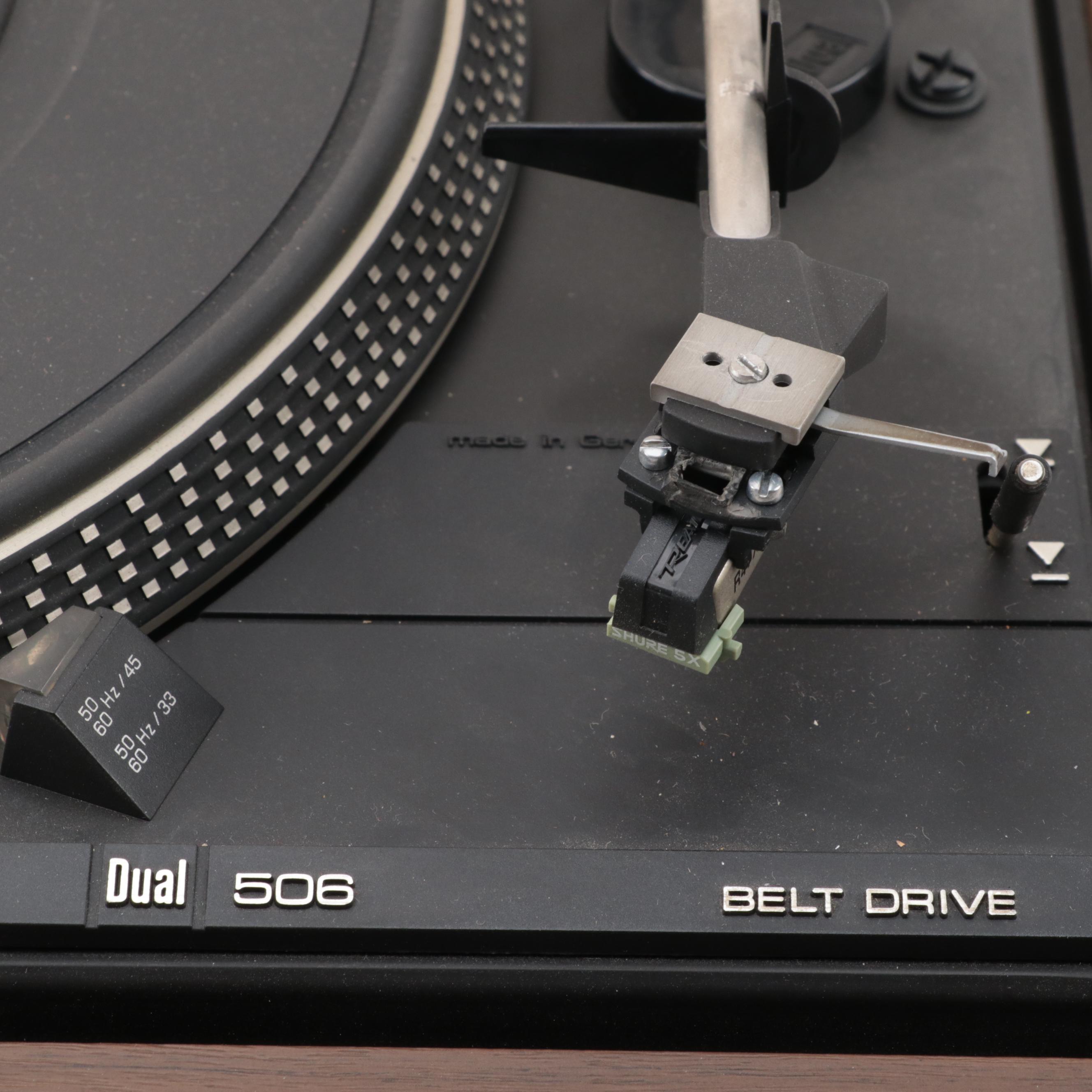 Dual CS 506 2-Speed Belt Drive Turntable Record Player, Late 20th Century