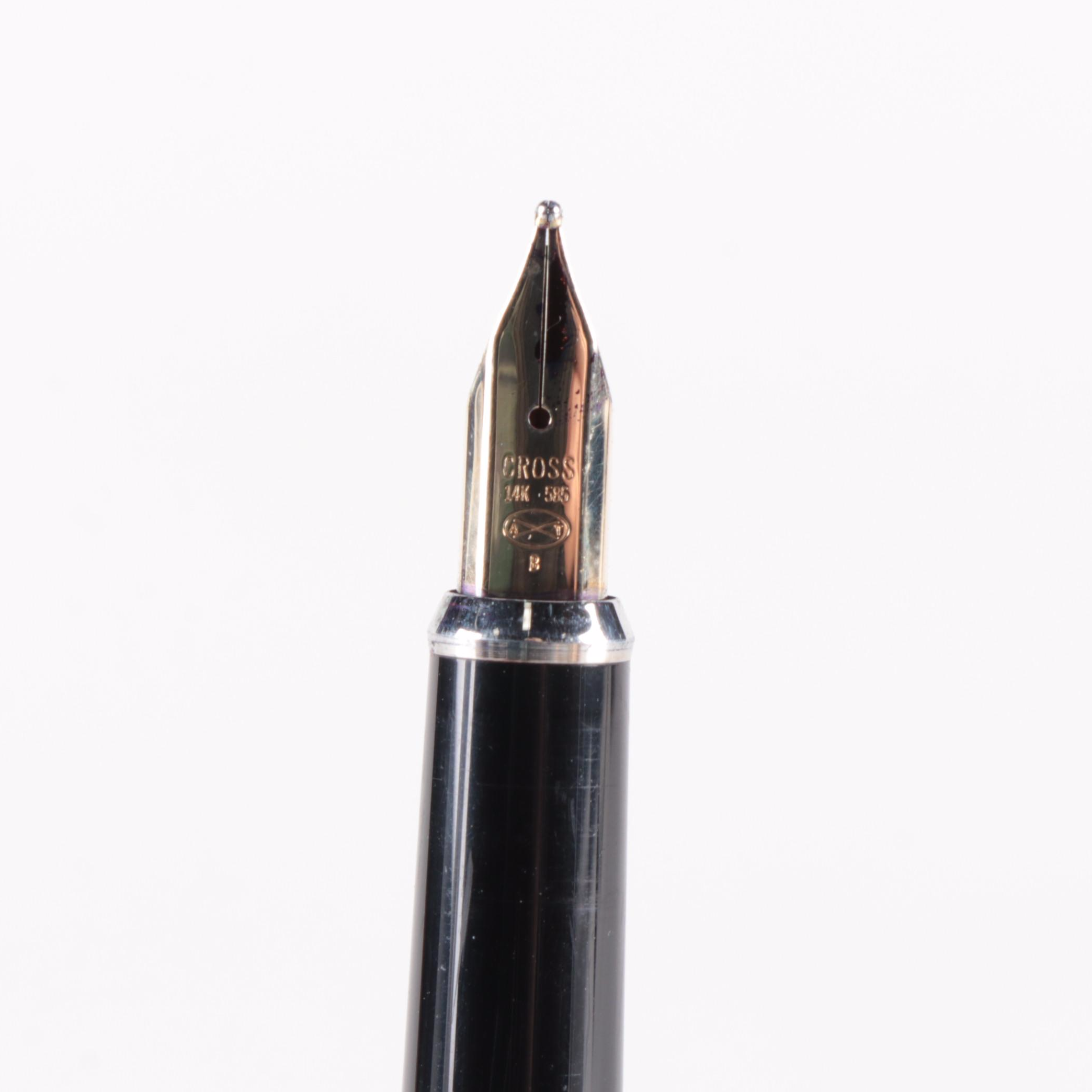 Cross Gold Filled Fountain Pens with Parker Fountain Pens and Mechanical Pencil