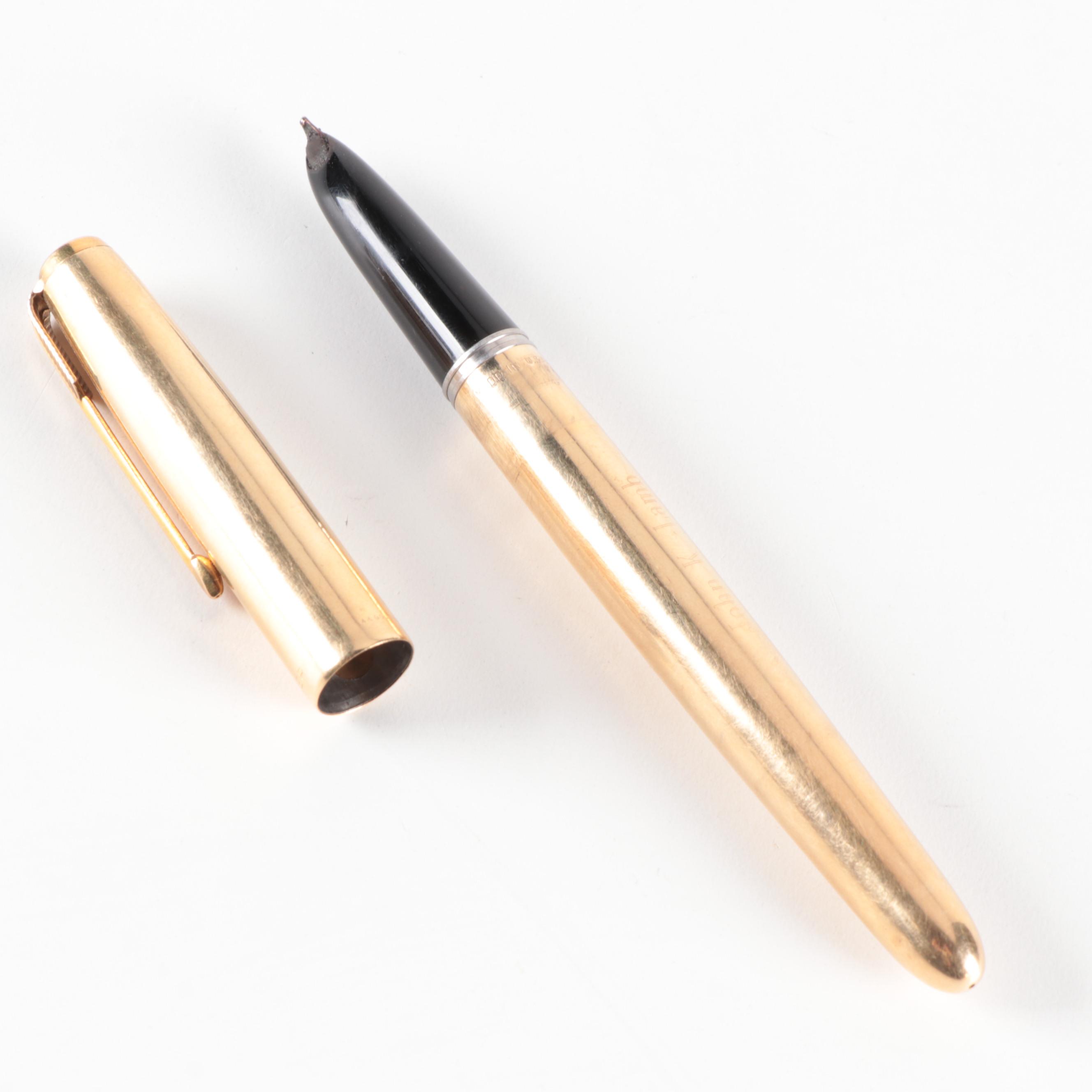 Cross Gold Filled Fountain Pens with Parker Fountain Pens and Mechanical Pencil