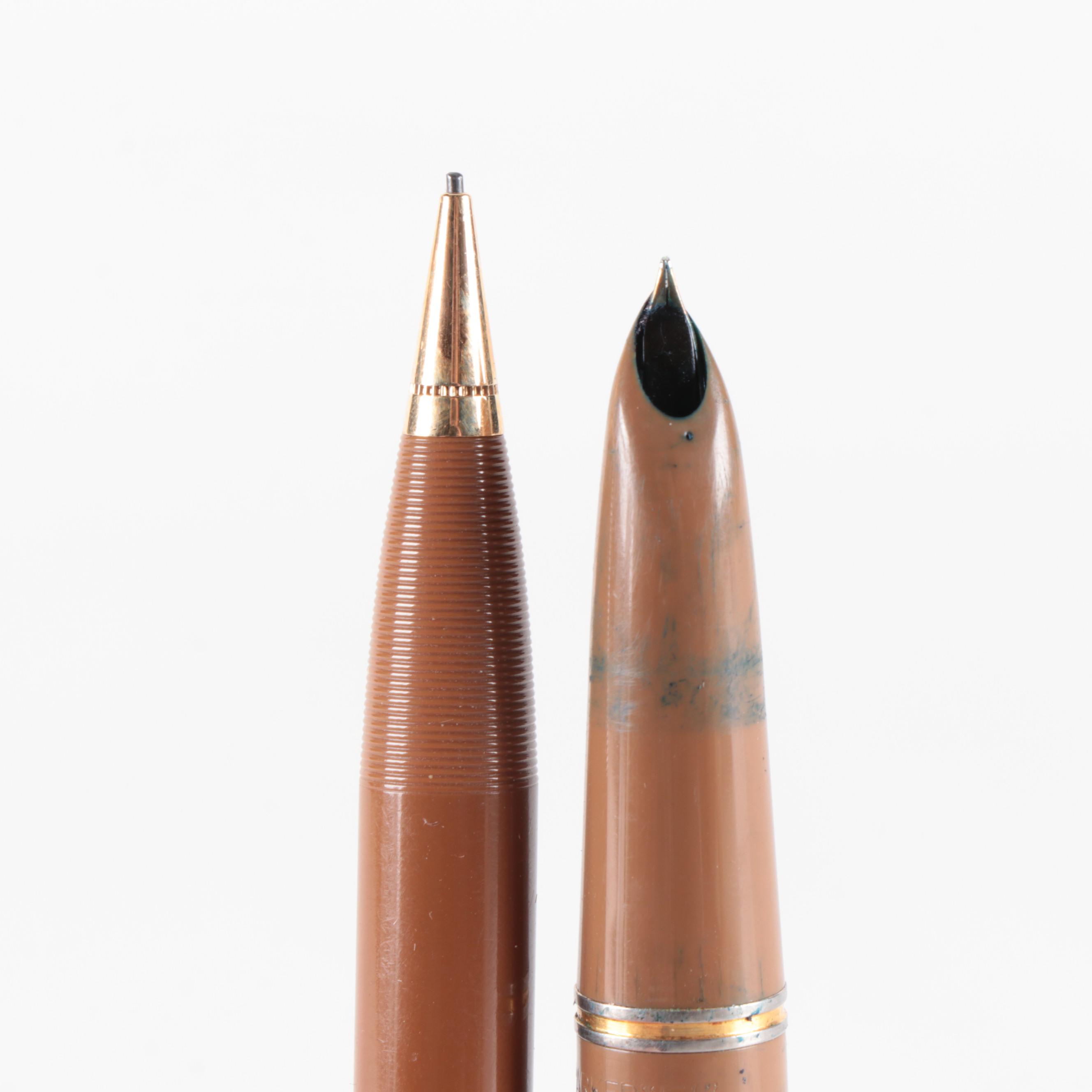 Cross Gold Filled Fountain Pens with Parker Fountain Pens and Mechanical Pencil