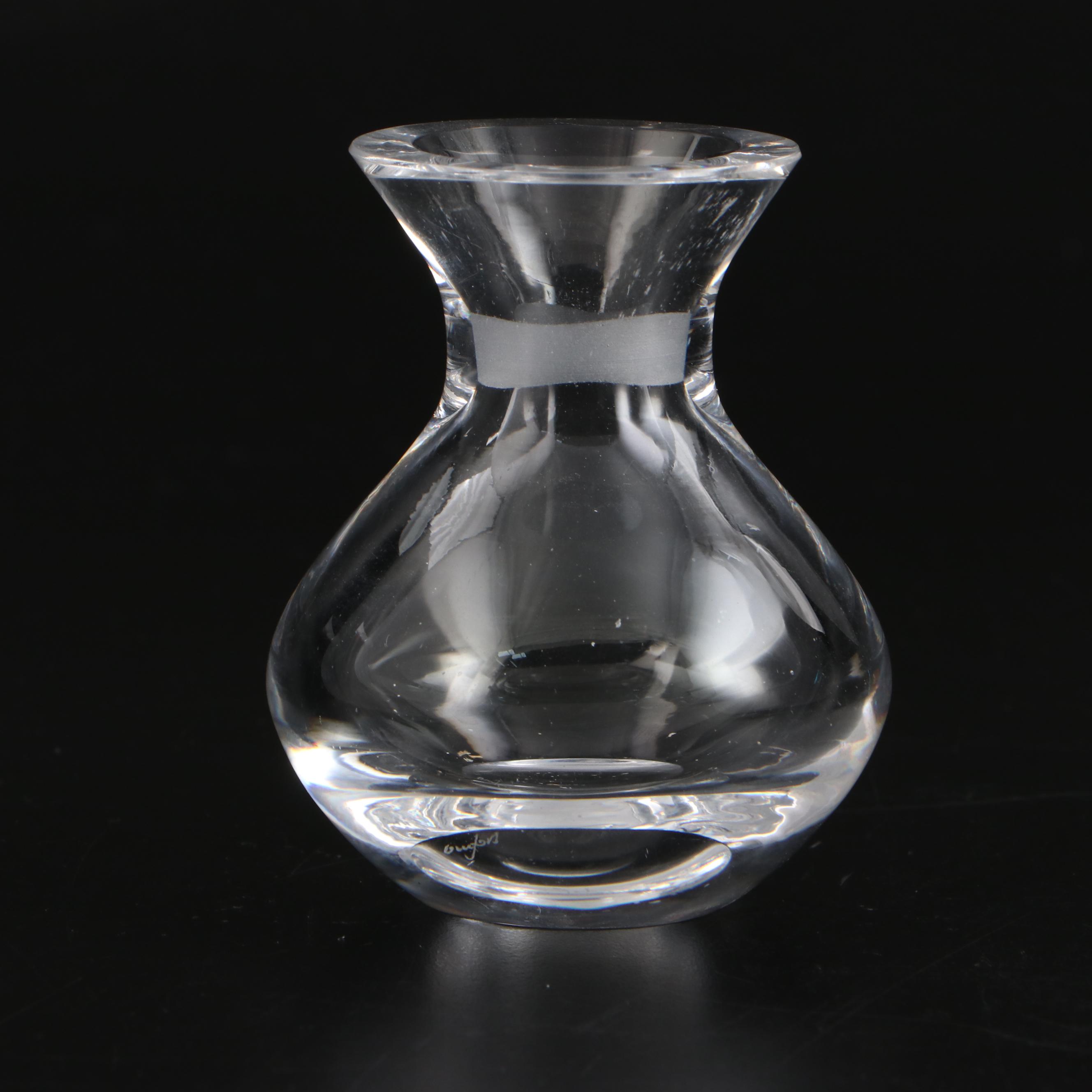 Orrefors "Marguerite" Crystal Perfume Bottle and Stopper