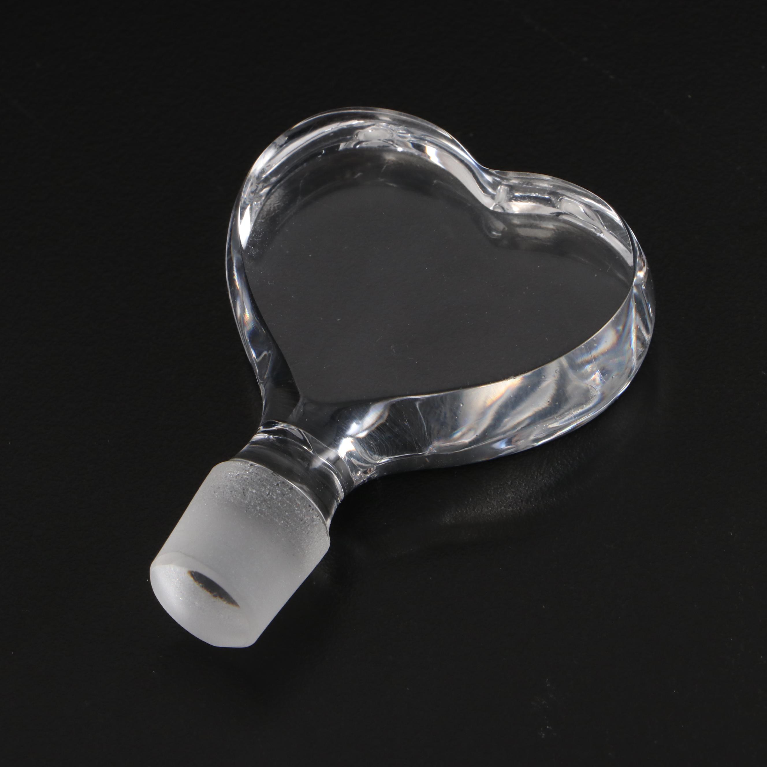 Orrefors "Marguerite" Crystal Perfume Bottle and Stopper