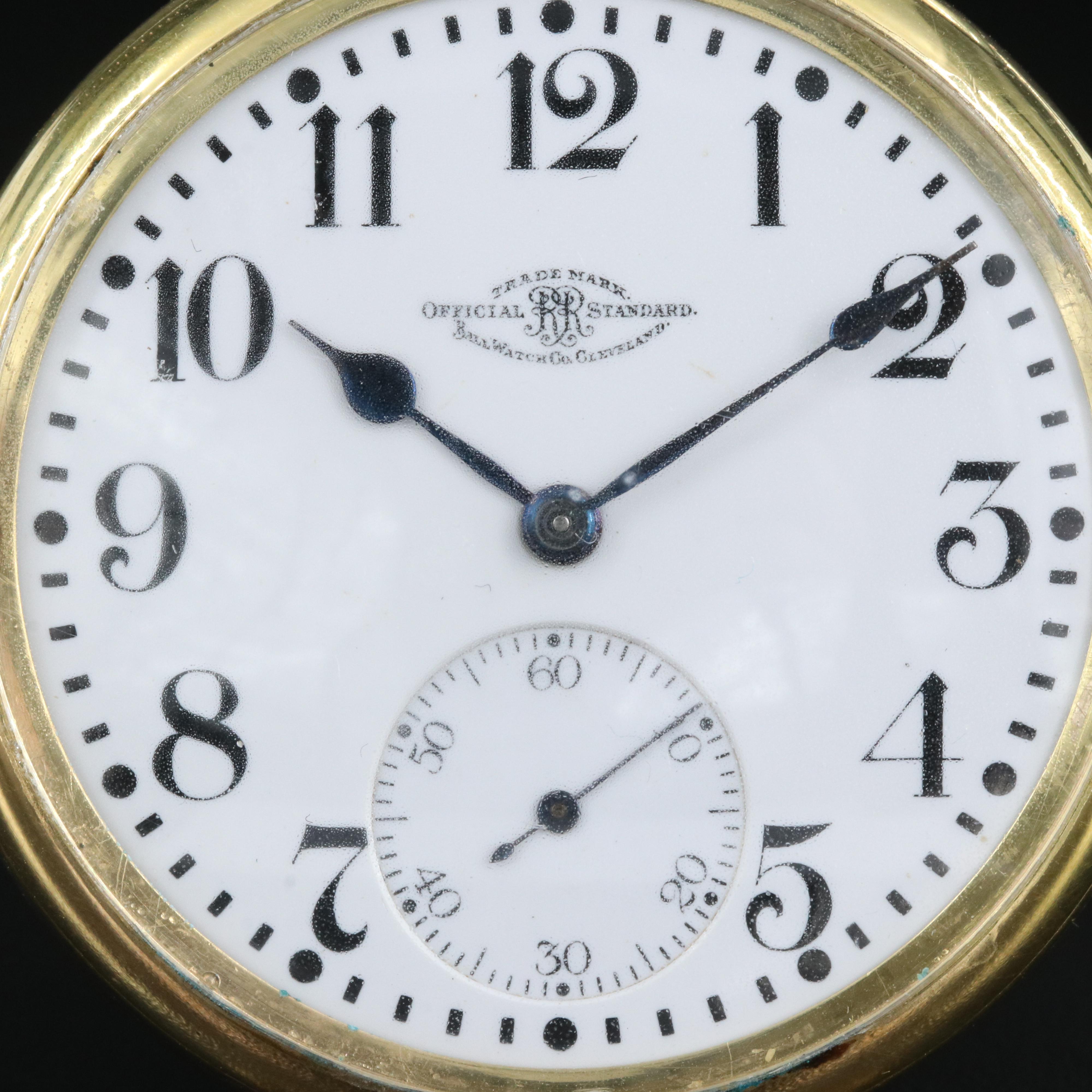 1915 Ball Watch Co. Cleveland "Official Railroad Standard" Pocket Watch