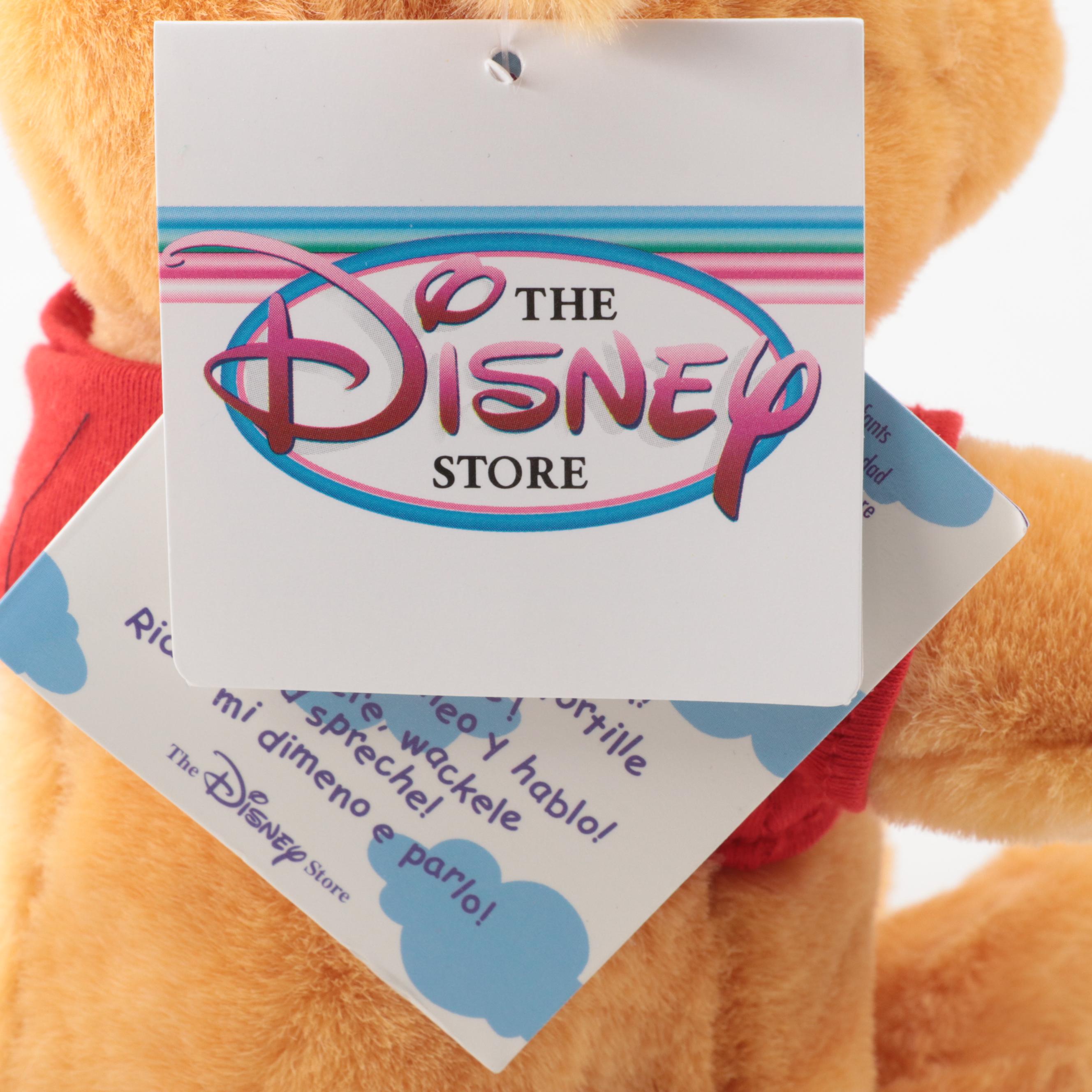 Disney Store Character Stuffed Toys Including Holiday Themed and Others