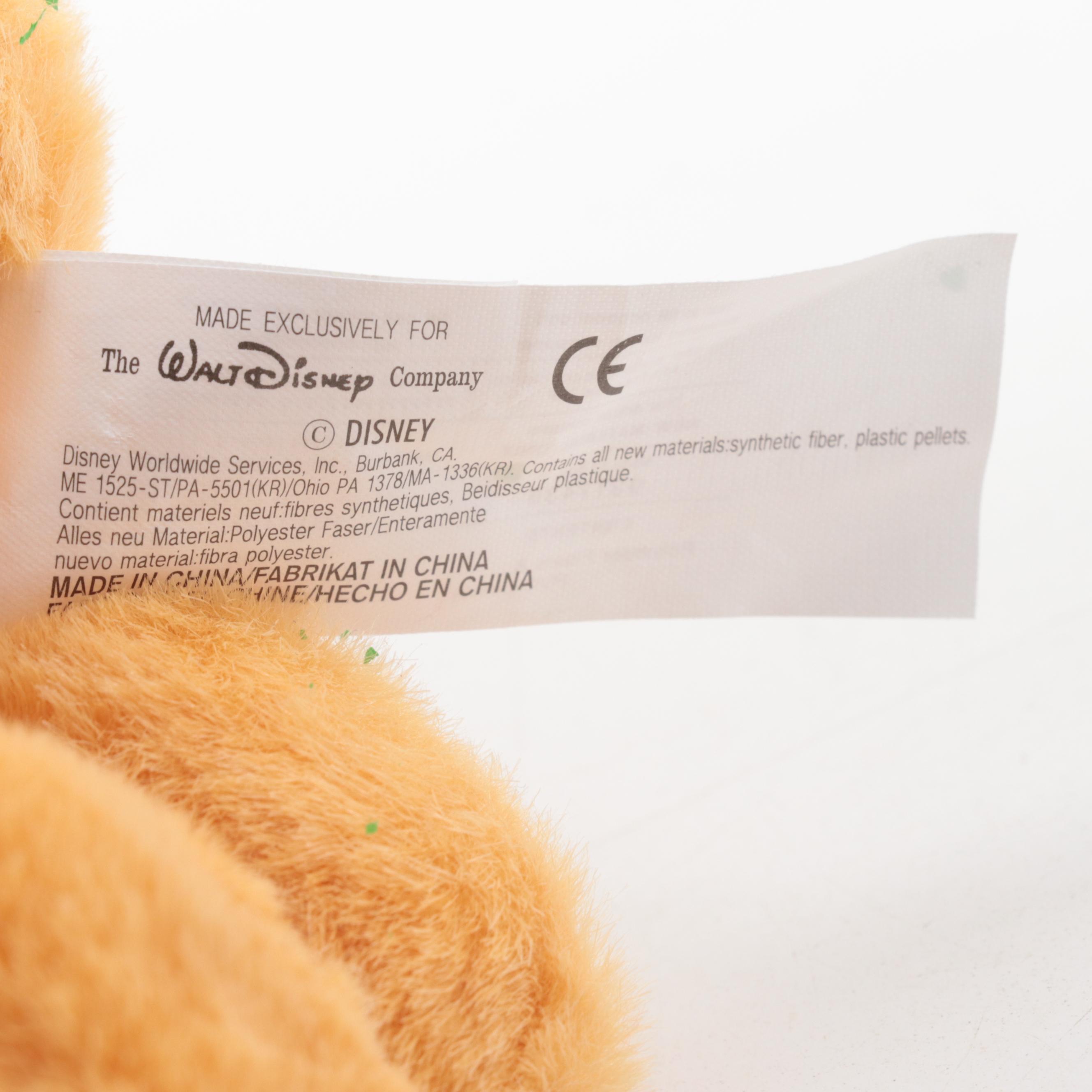 Disney Store Character Stuffed Toys Including Holiday Themed and Others