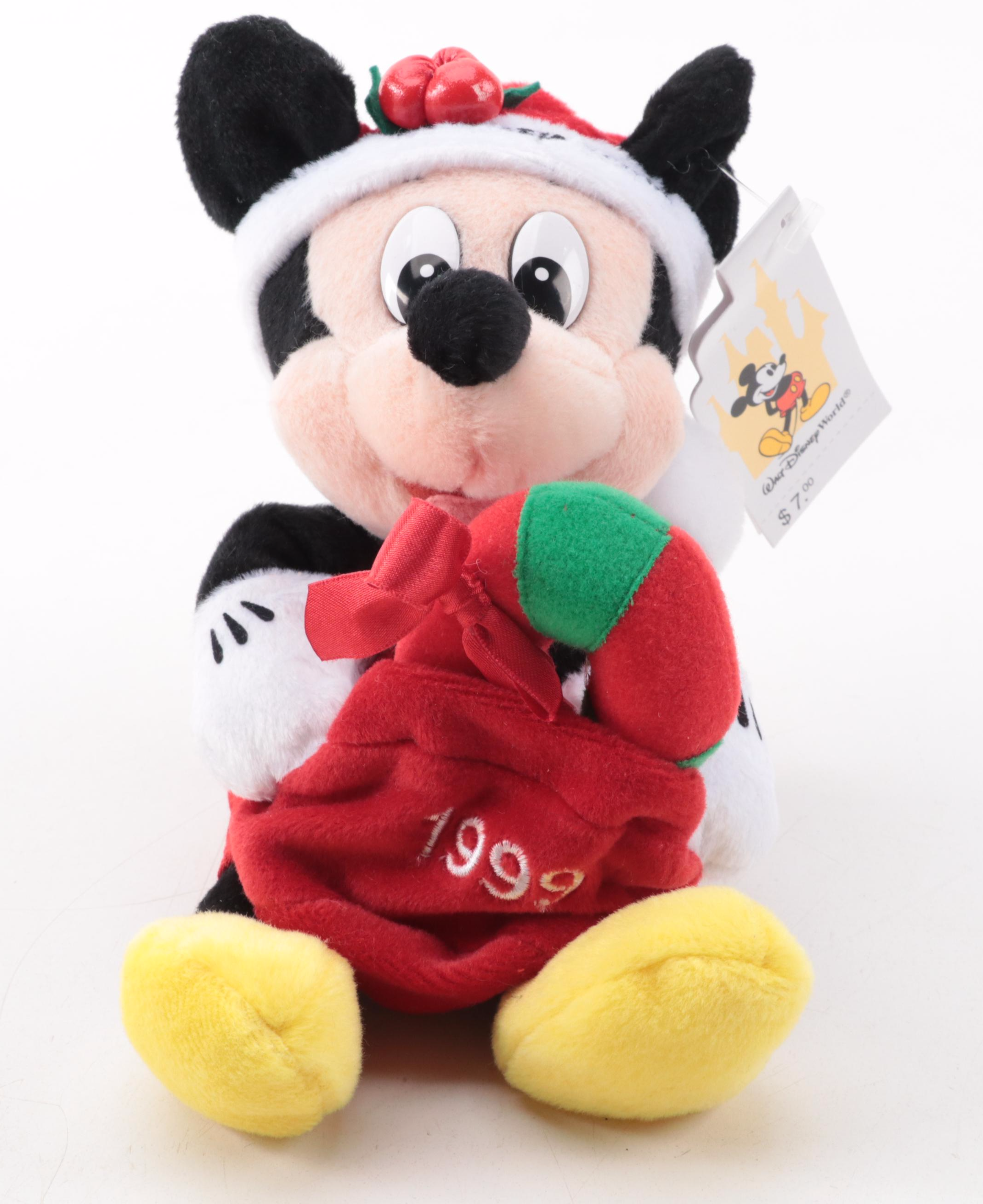 Disney Store Character Stuffed Toys Including Holiday Themed and Others